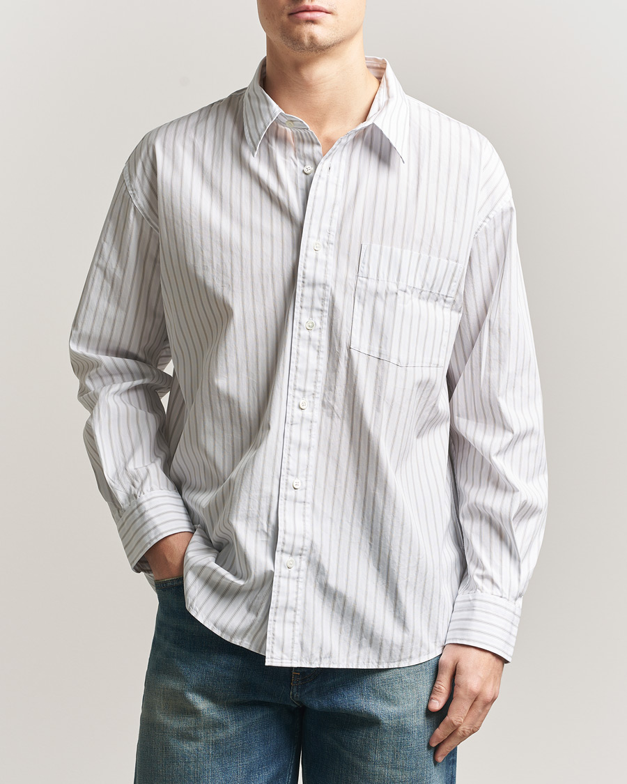 Herr | Skjortor | Sunflower | New Base Shirt Blue Stripe