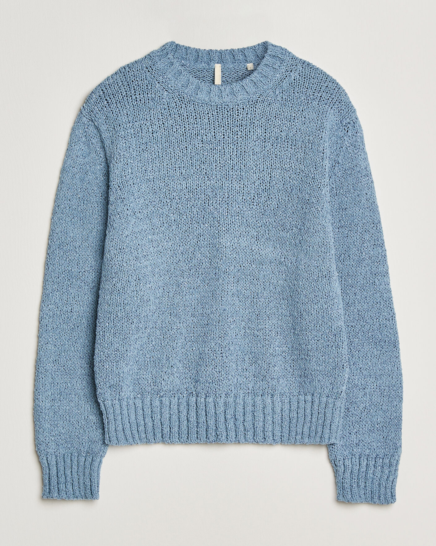Herr | Tröjor | Sunflower | Frederik Cotton Blend Sweater Light Blue