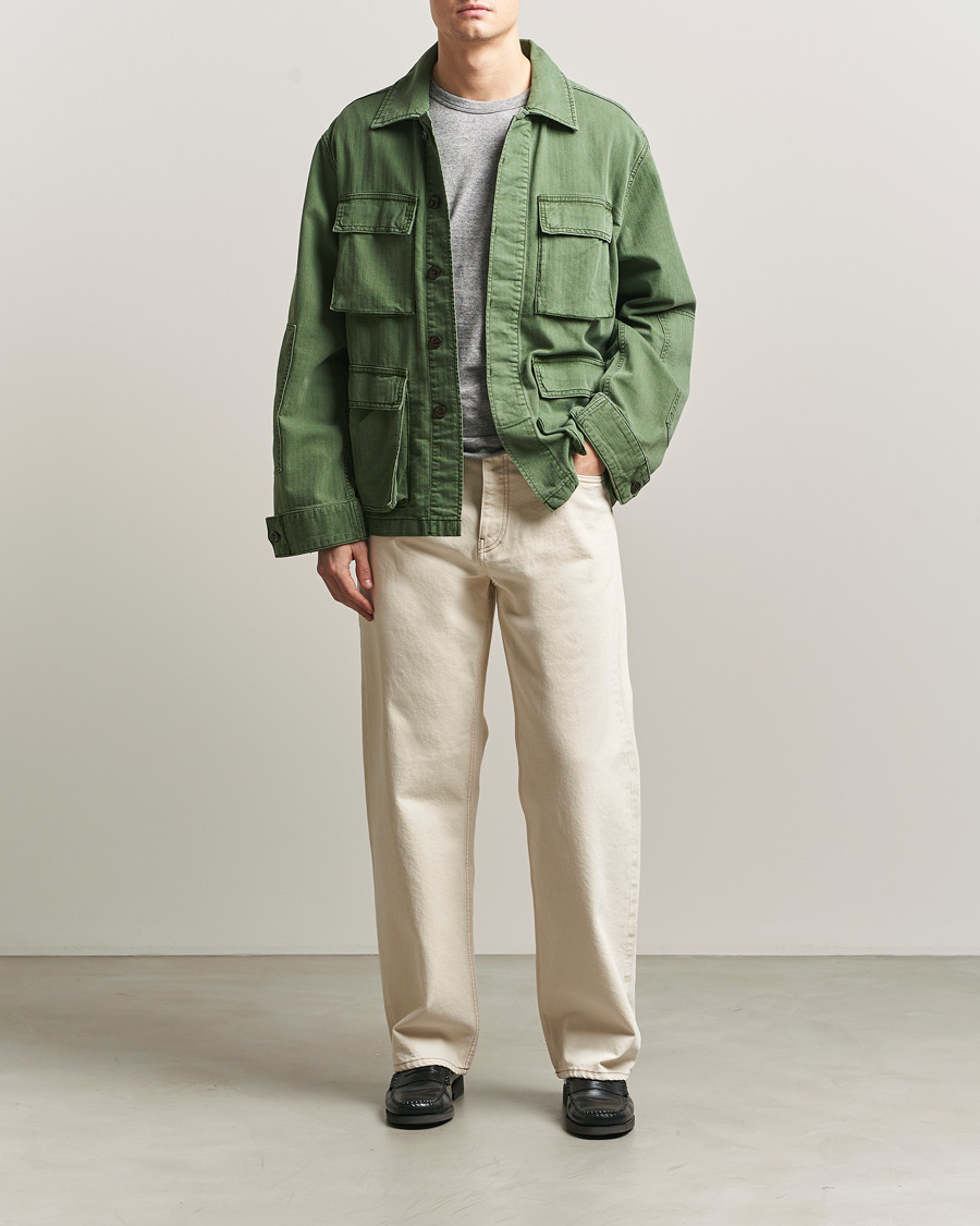 Herr | Jeans | Sunflower | Loose Jeans Ecru Contrast