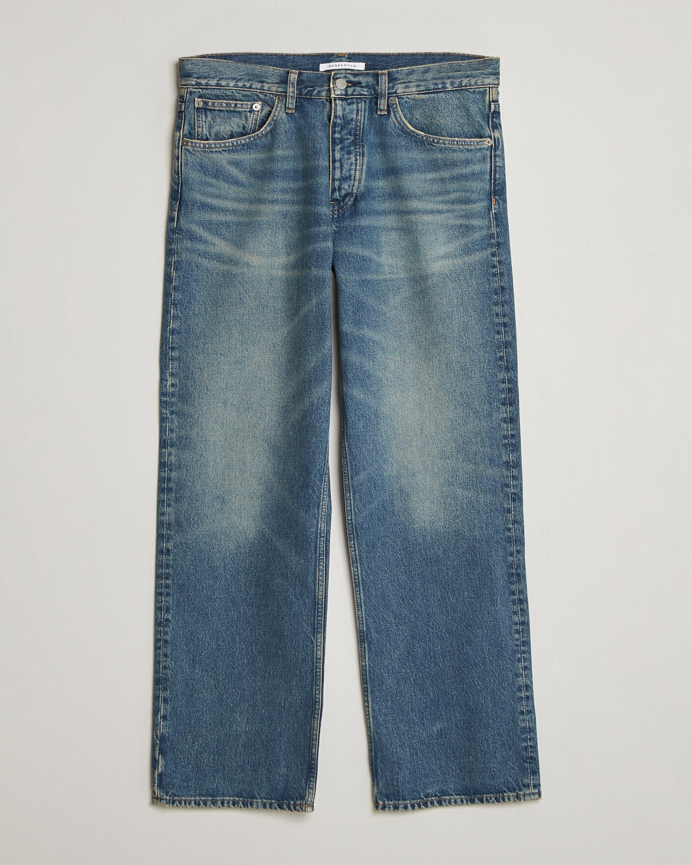 Herr | Jeans | Sunflower | Loose Jeans Dark Blue Vintage