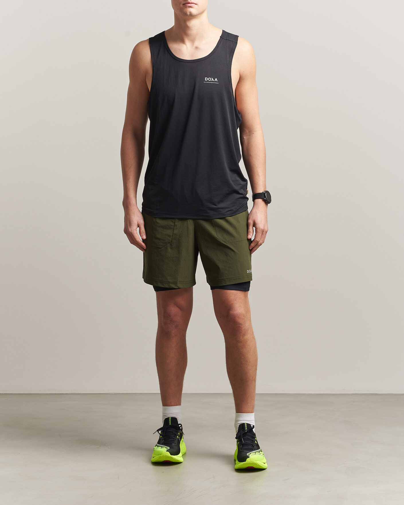 Herr | T-Shirts | DOXA | Rerun Singlet Black