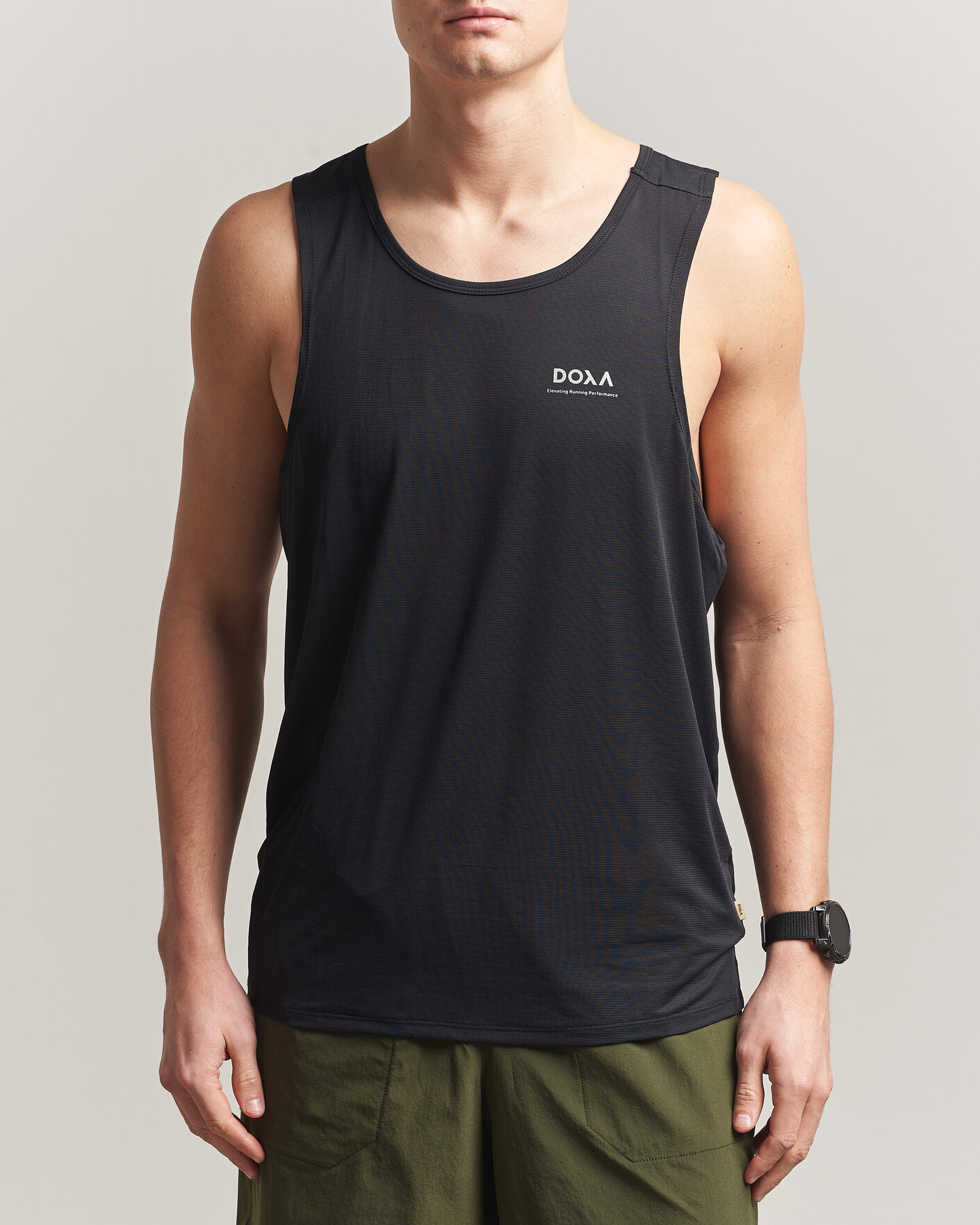 Herr | T-Shirts | DOXA | Rerun Singlet Black