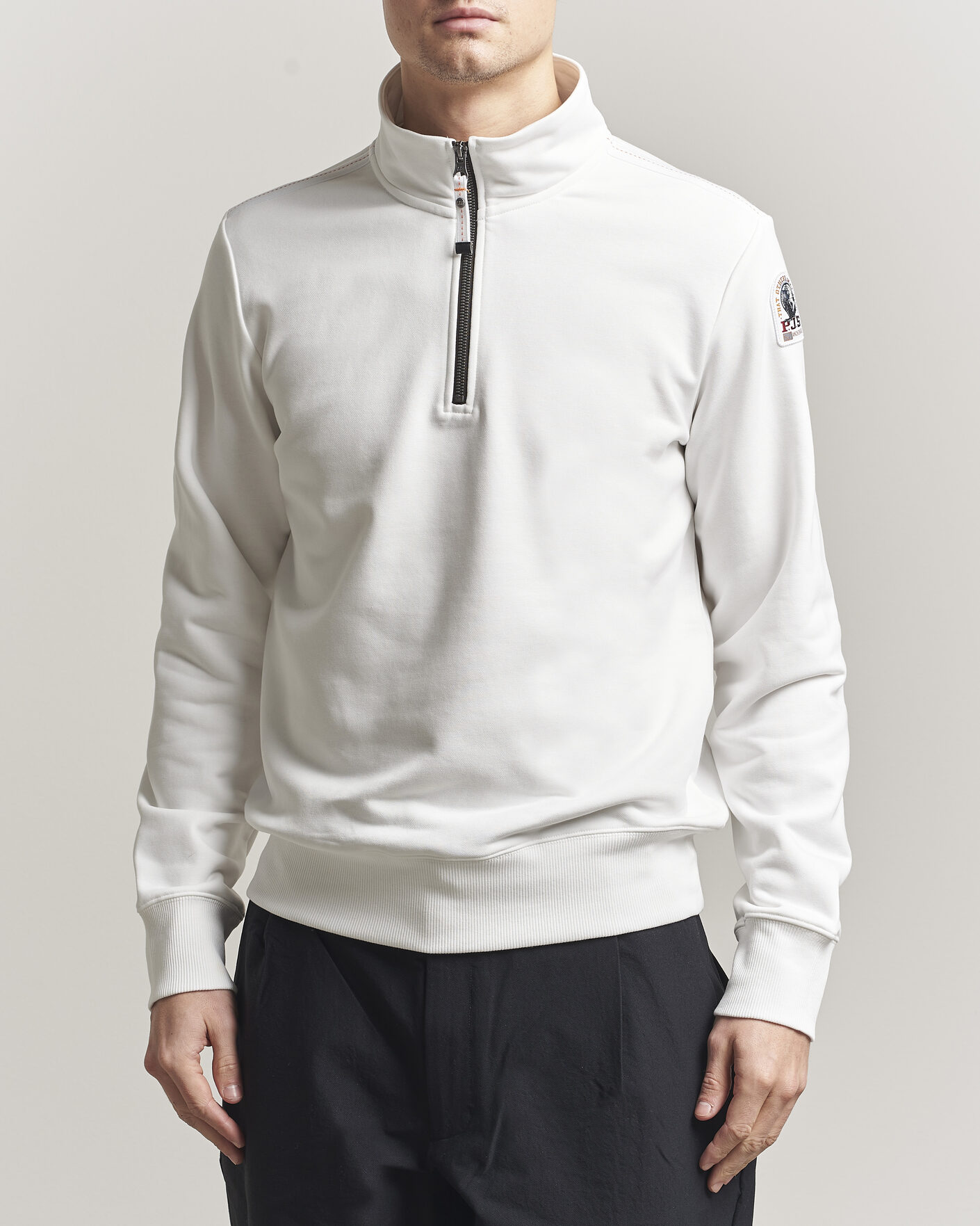 Herr | Tröjor | Parajumpers | Broad Peak Super Easy Half Zip White
