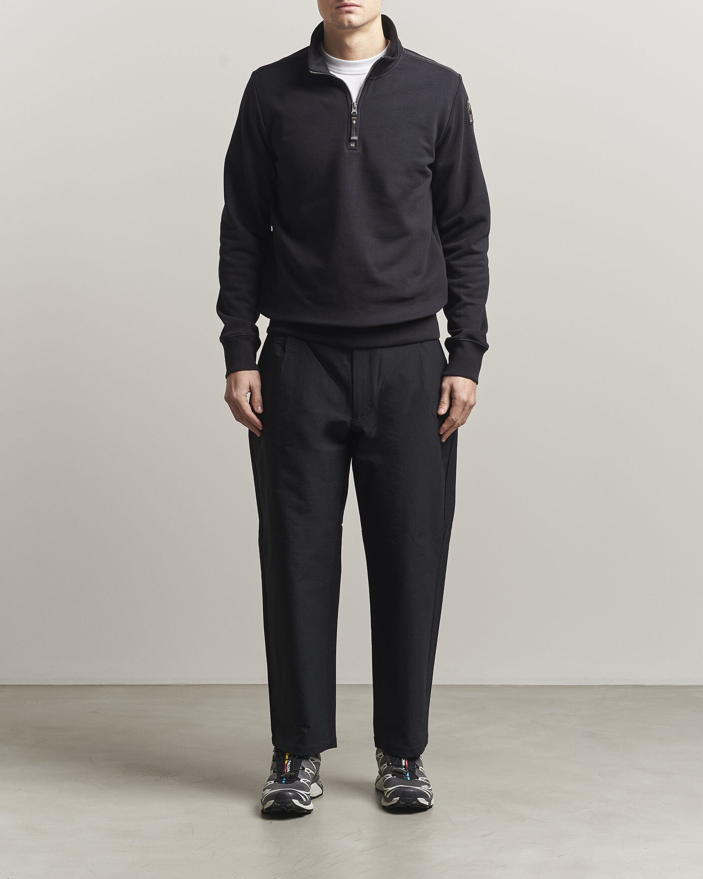 Herr | Tröjor | Parajumpers | Broad Peak Super Easy Half Zip Black