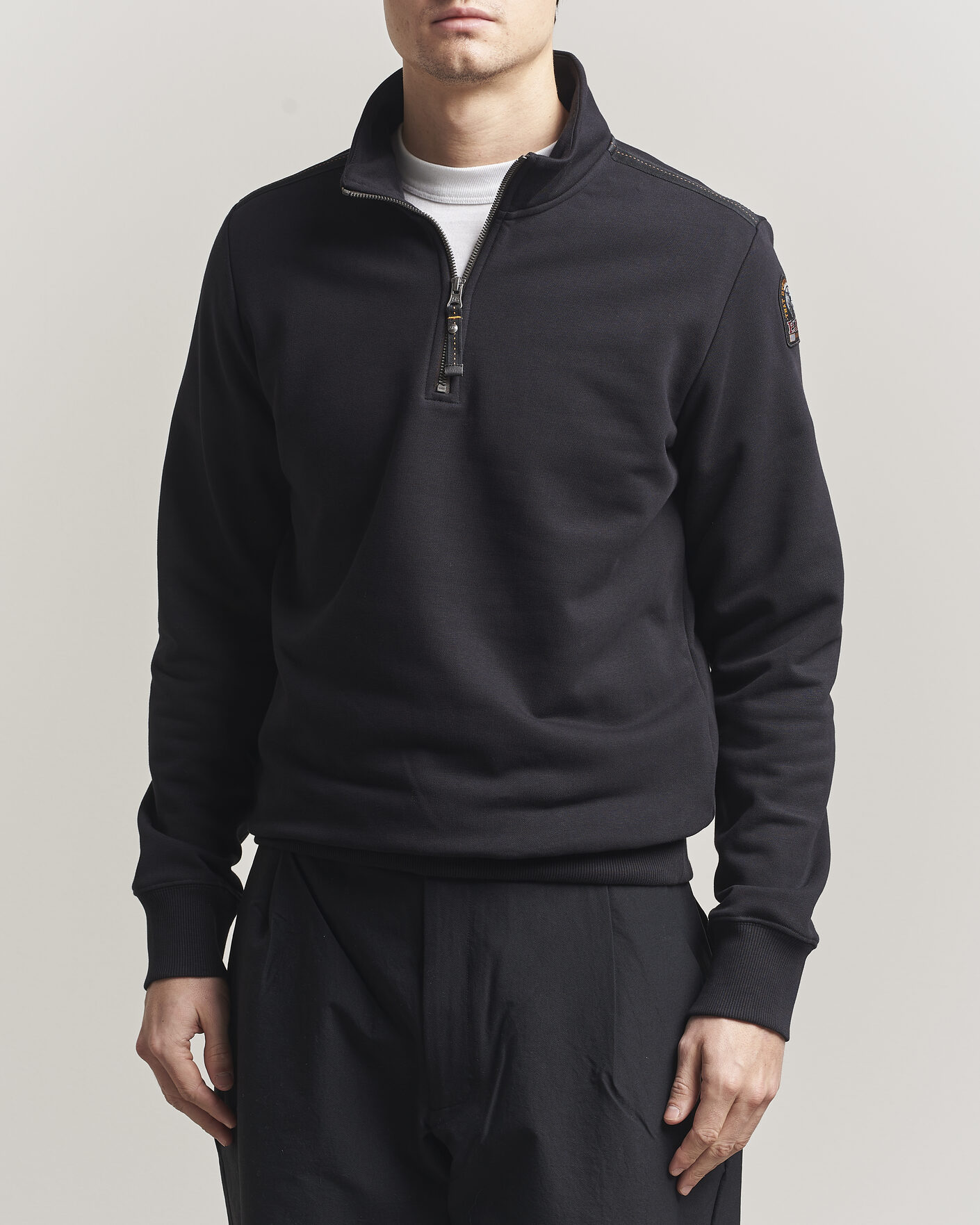 Herr | Tröjor | Parajumpers | Broad Peak Super Easy Half Zip Black