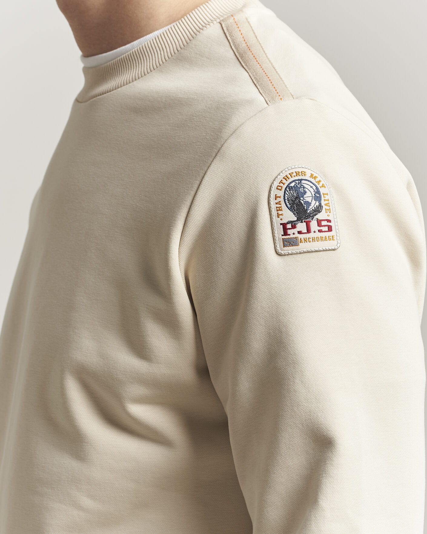 Herr | Tröjor | Parajumpers | K2 Super Easy Crew Neck Sweatshirt Bone