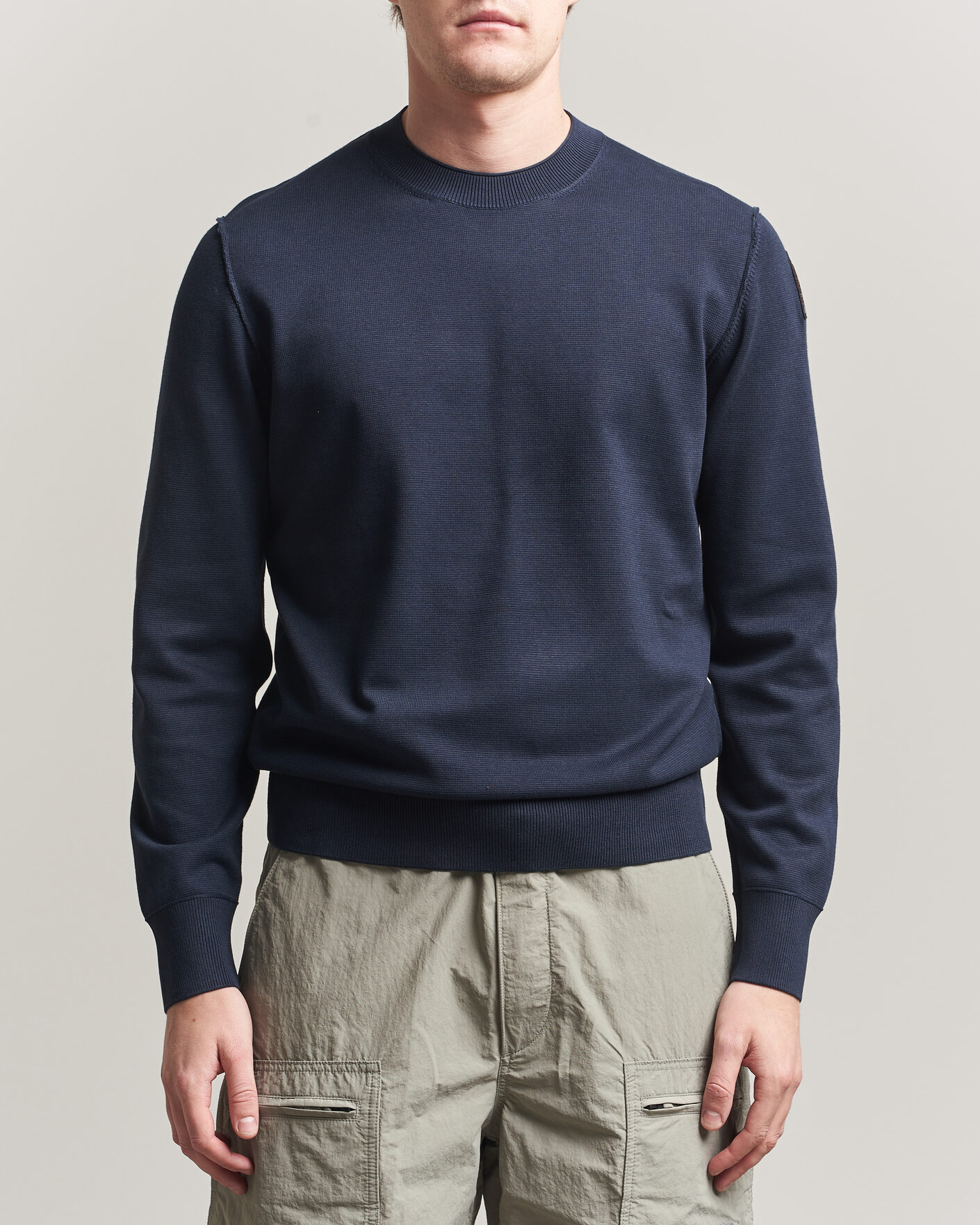 Herr | Tröjor | Parajumpers | Basic Braw Knitted Sweater Navy