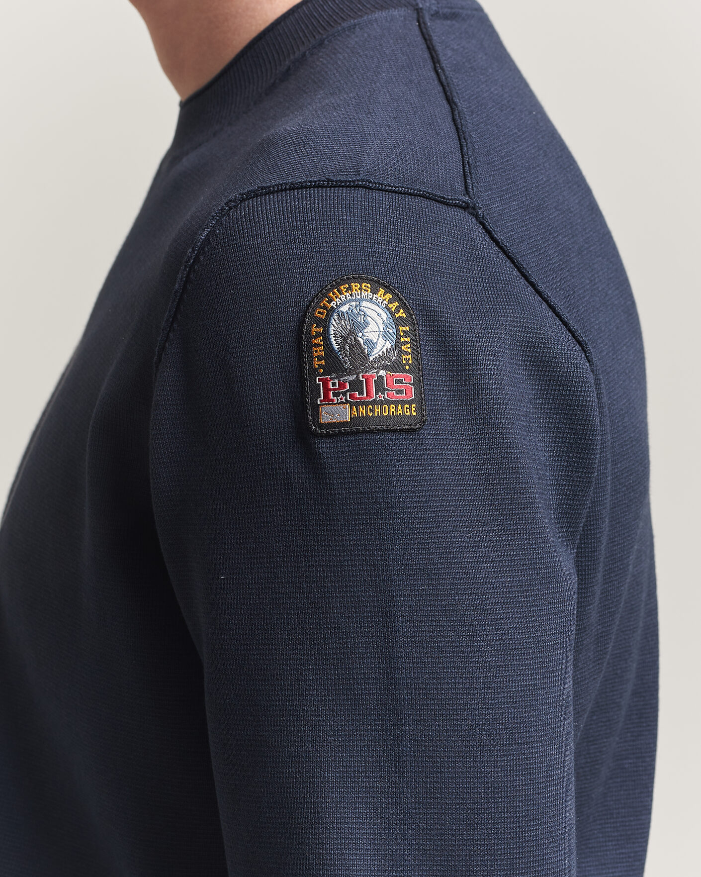 Herr | Tröjor | Parajumpers | Basic Braw Knitted Sweater Navy