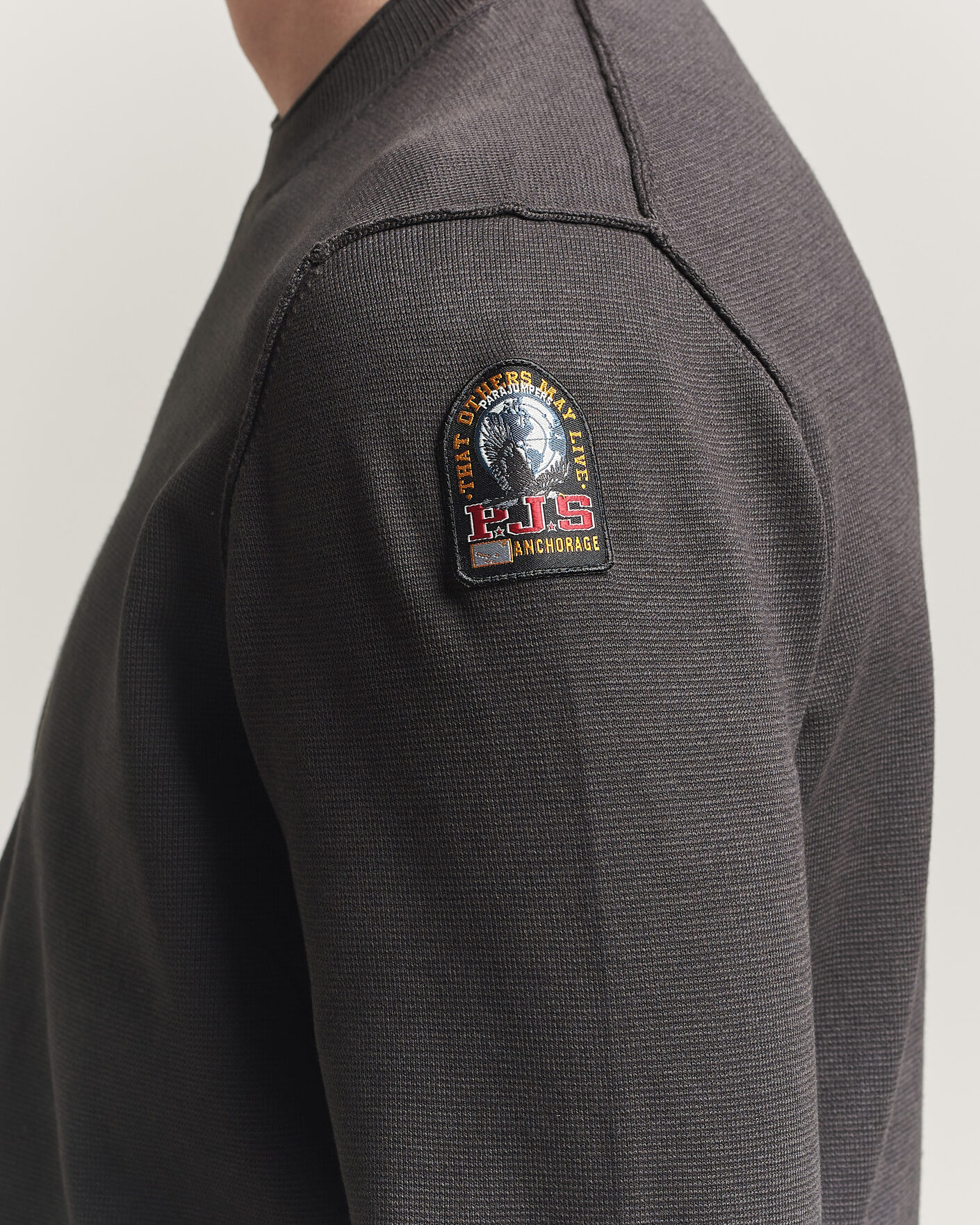 Herr | Tröjor | Parajumpers | Basic Braw Knitted Sweater Off Black