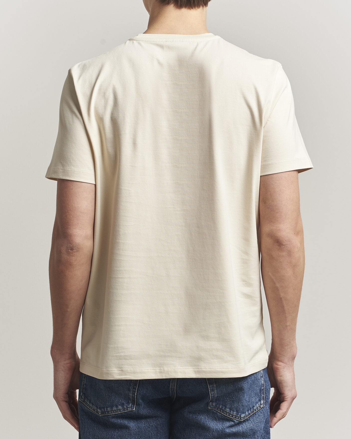 Herr | T-Shirts | Parajumpers | Patch Crew Neck T-Shirt Bone