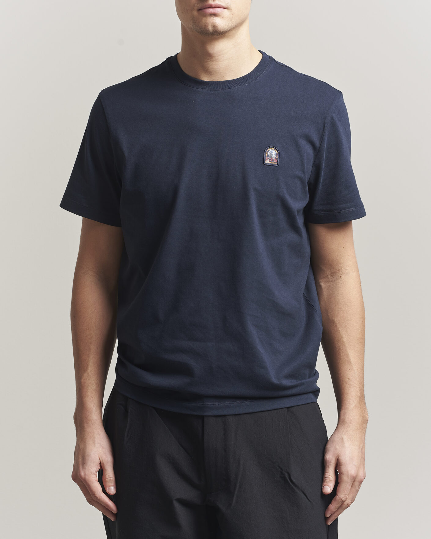 Herr | T-Shirts | Parajumpers | Patch Crew Neck T-Shirt Navy