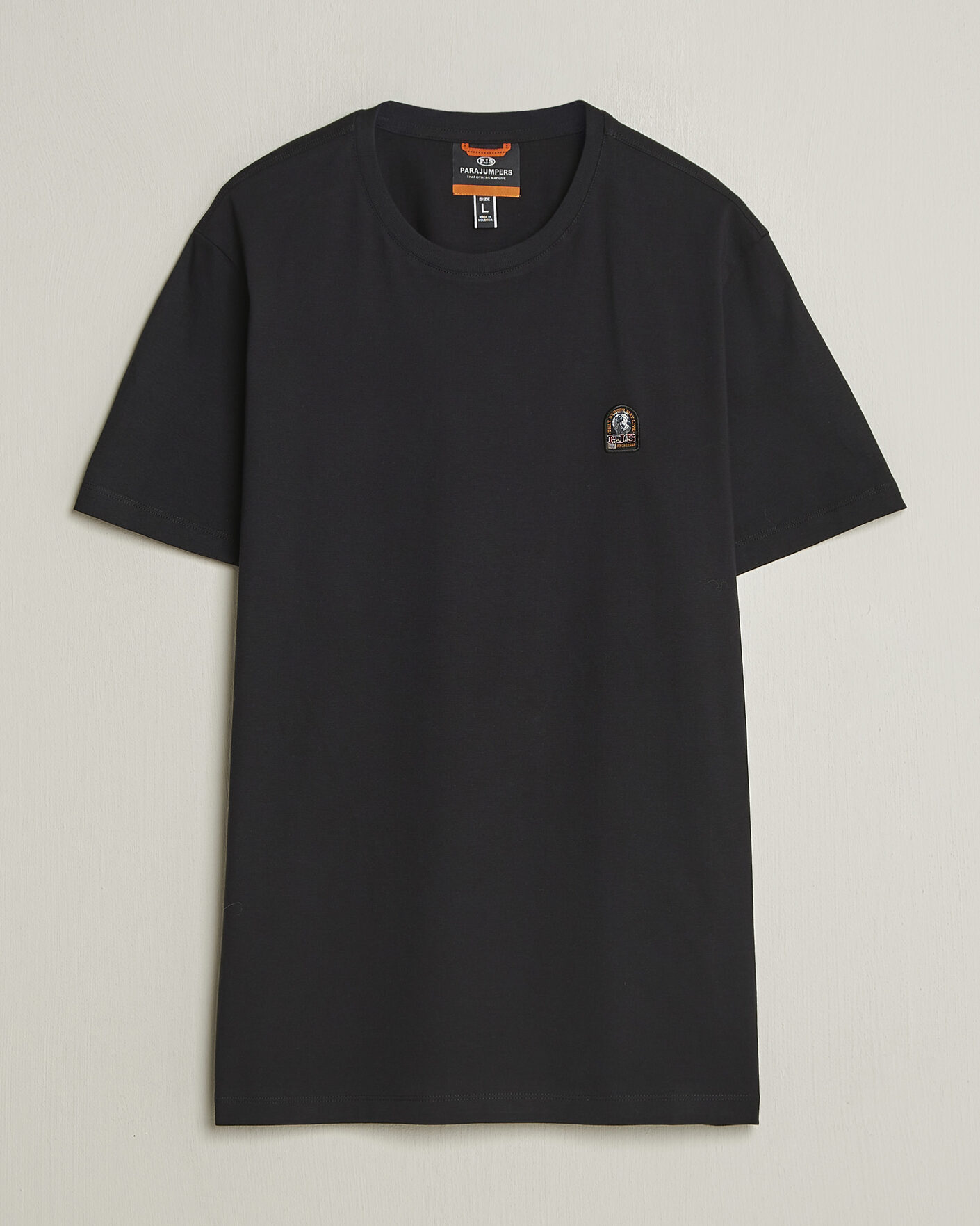 Herr | T-Shirts | Parajumpers | Patch Crew Neck T-Shirt Black