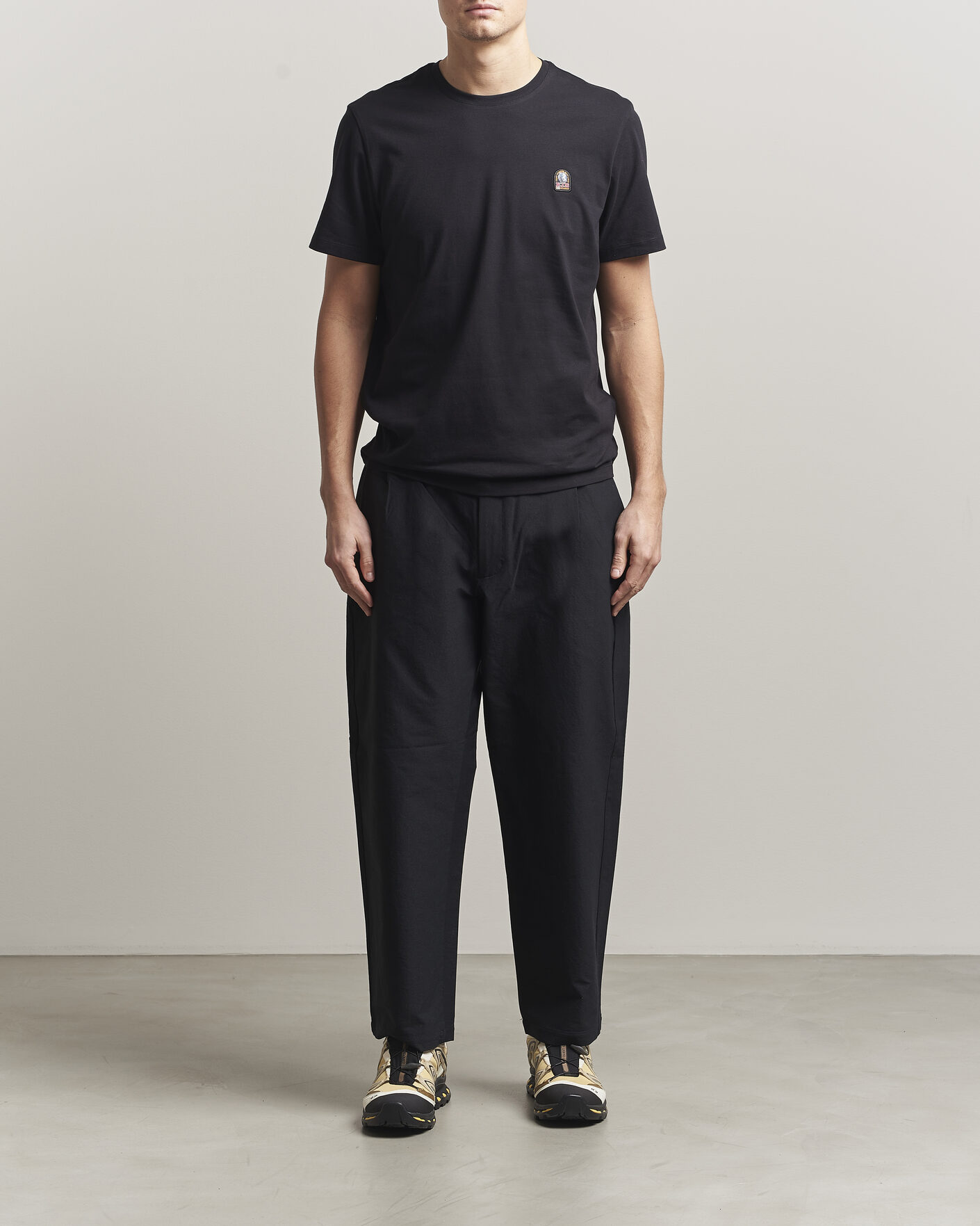 Herr | T-Shirts | Parajumpers | Patch Crew Neck T-Shirt Black