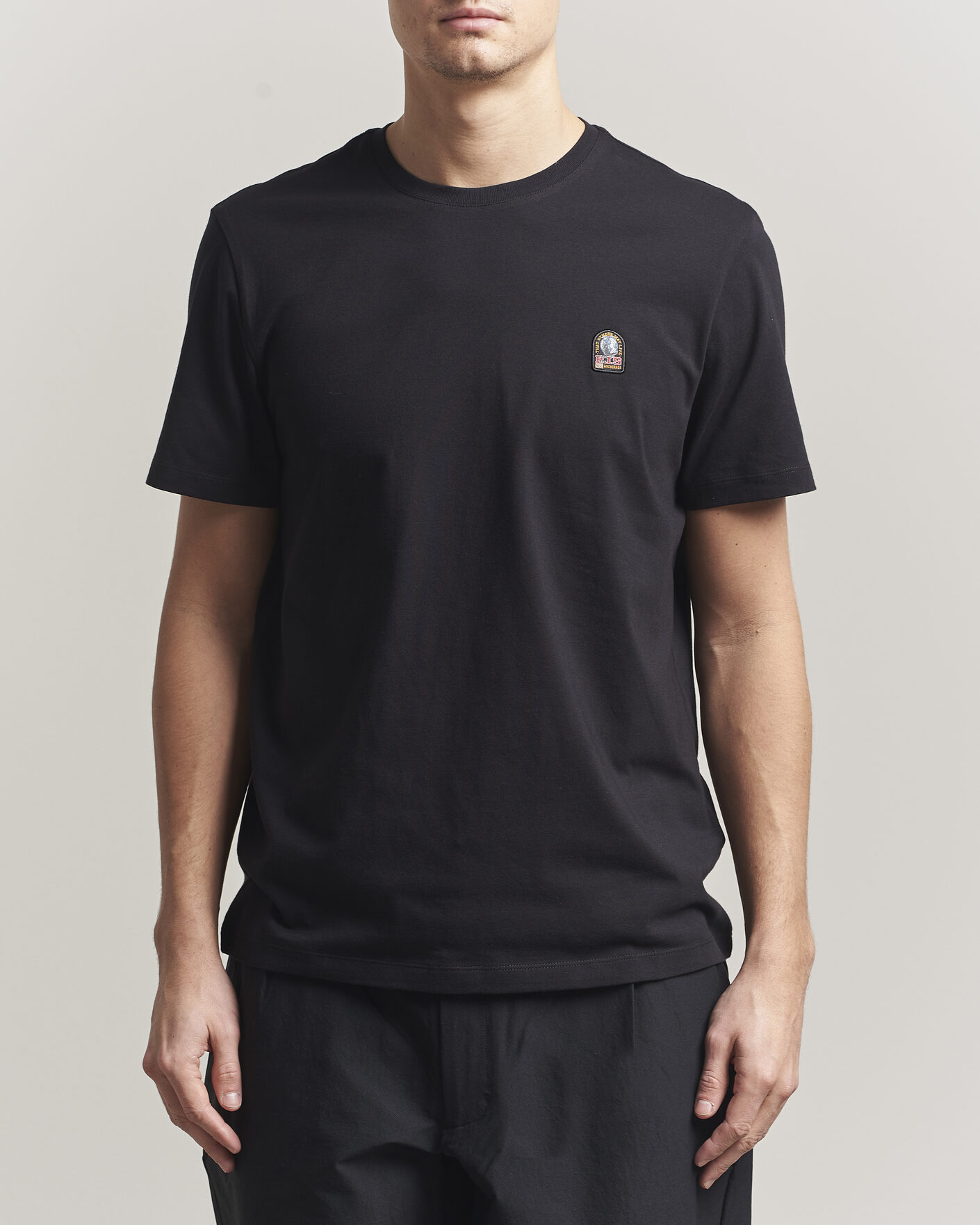 Herr | T-Shirts | Parajumpers | Patch Crew Neck T-Shirt Black