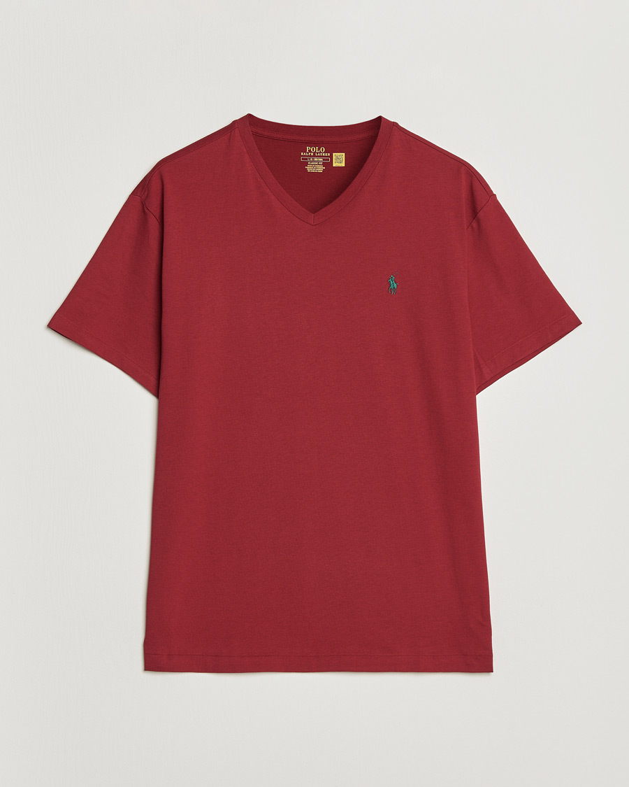 Herr | T-Shirts | Polo Ralph Lauren | Crew Neck T-Shirt Heritage Red