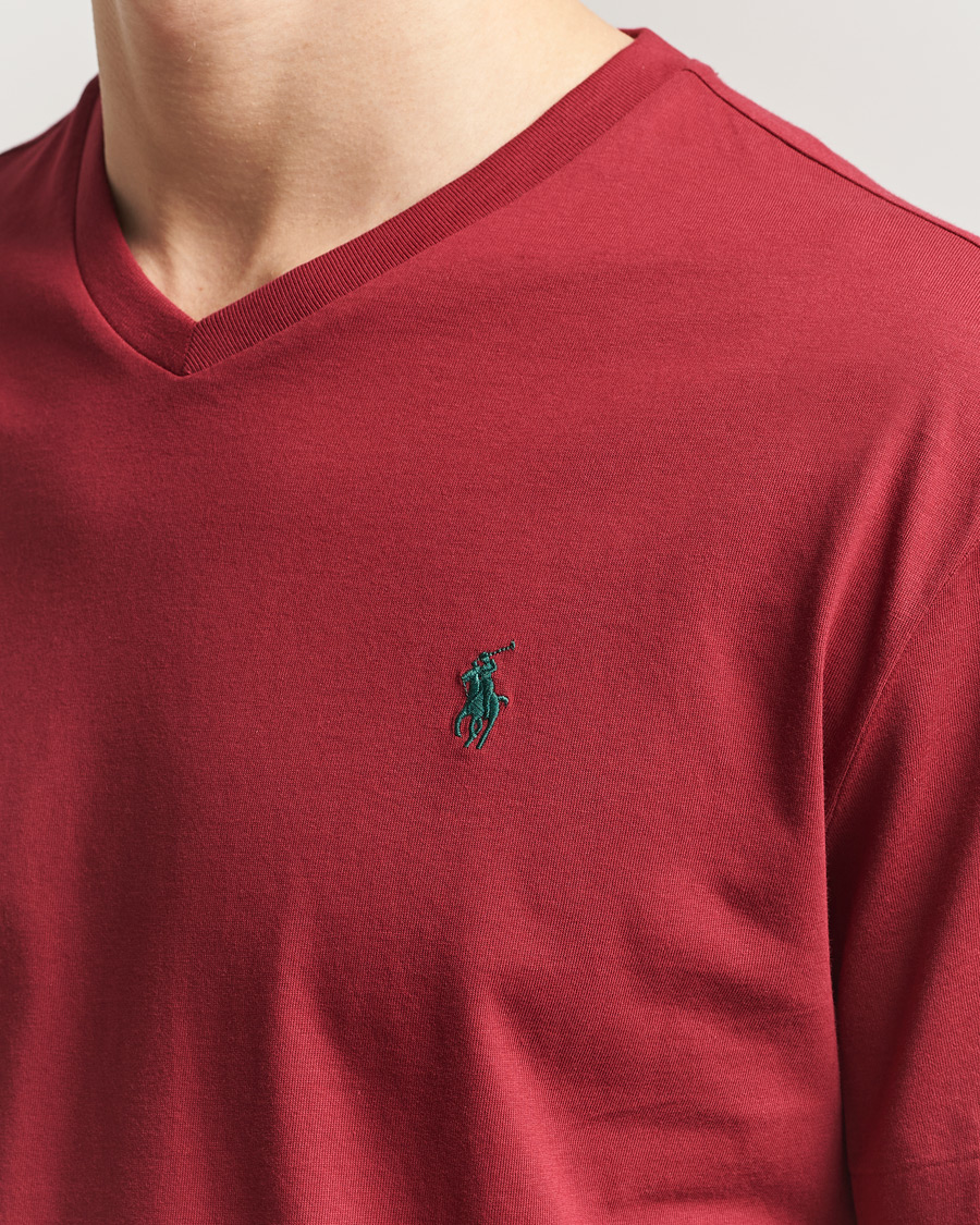Herr | T-Shirts | Polo Ralph Lauren | V-Neck T-Shirt Heritage Red