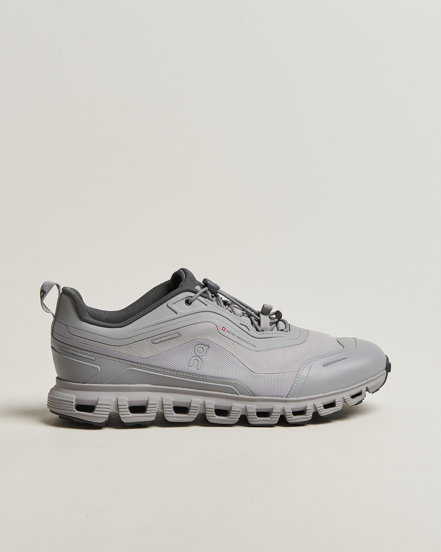 Herr | Trail Sneakers | On | Cloud 6 Geo Waterproof Alloy/Alloy