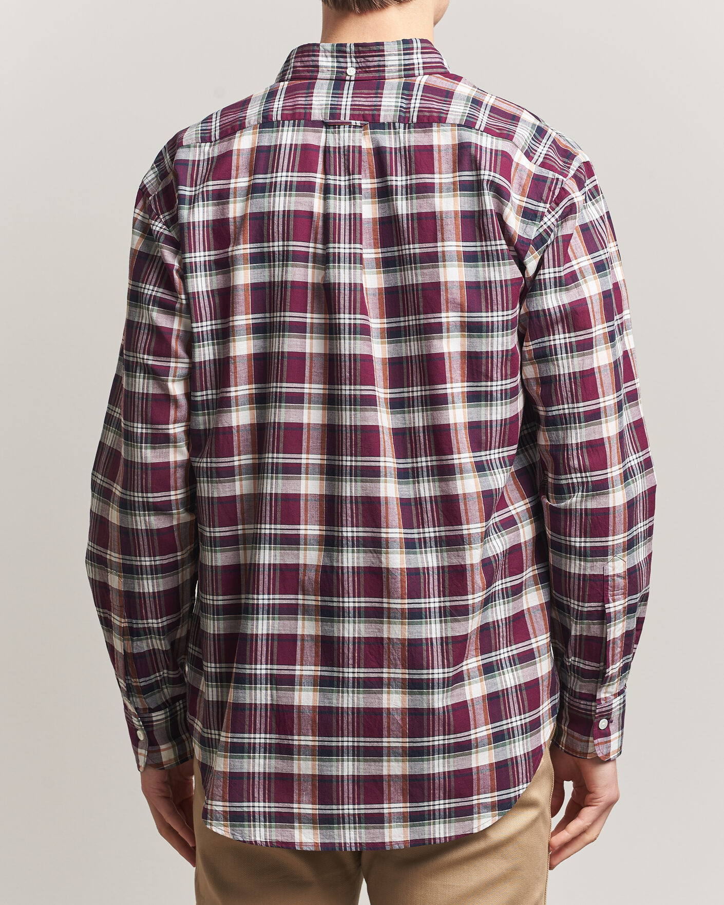 Herr | Skjortor | Kamakura Shirts | Vintage Ivy Button Down Shirt Red Madras