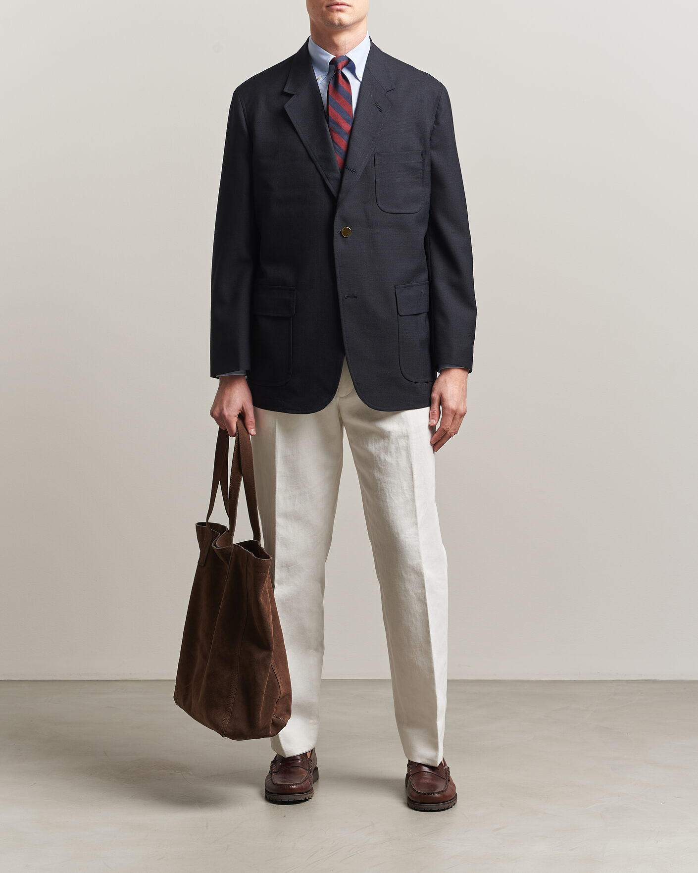 Herr | Kavajer | Kamakura Shirts | Unstructured Ivy Blazer Navy