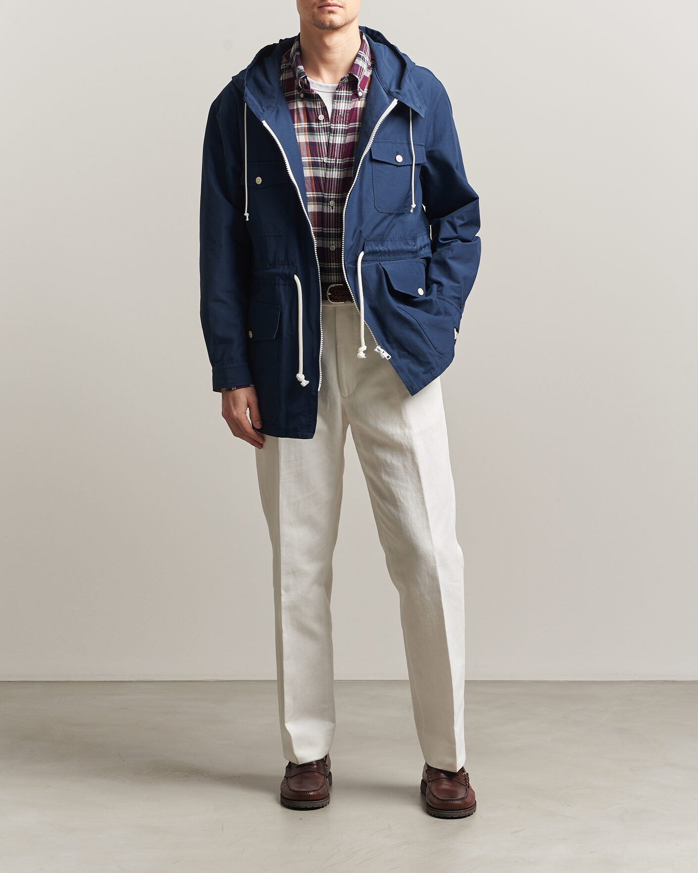 Herr | Jackor | Kamakura Shirts | Marine Parka Navy