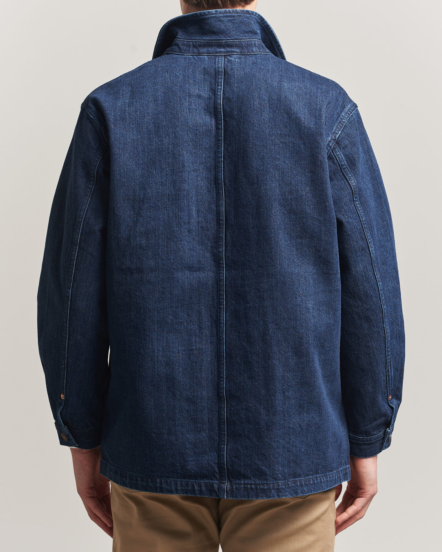 Herr | Jackor | Kamakura Shirts | French Work Jacket Dark Denim