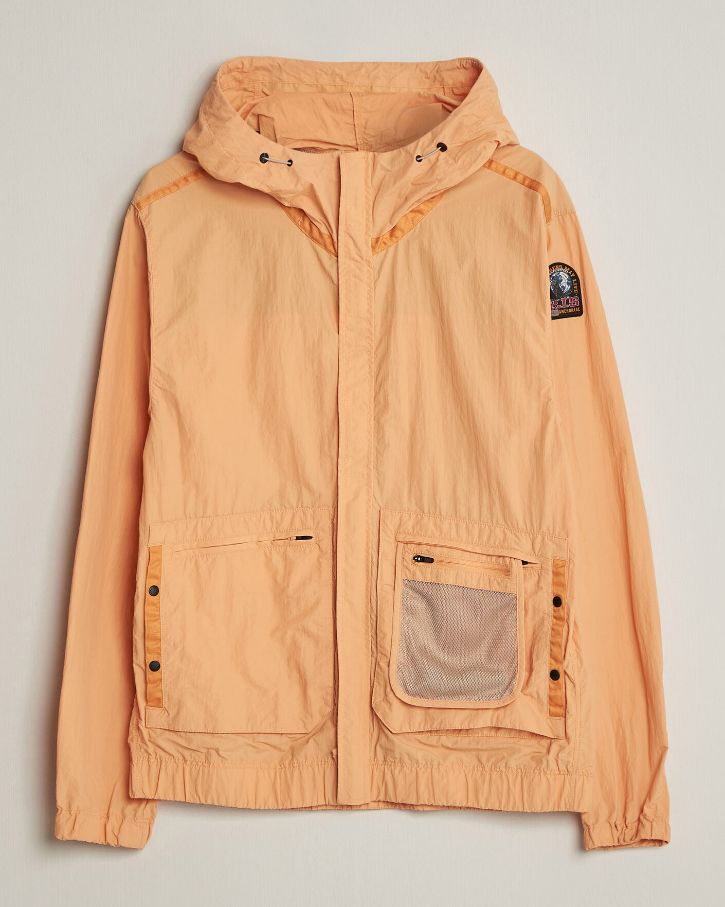 Herr | Jackor | Parajumpers | Rube Smash Peached Nylon Hooded Jacket Apricot Nectar