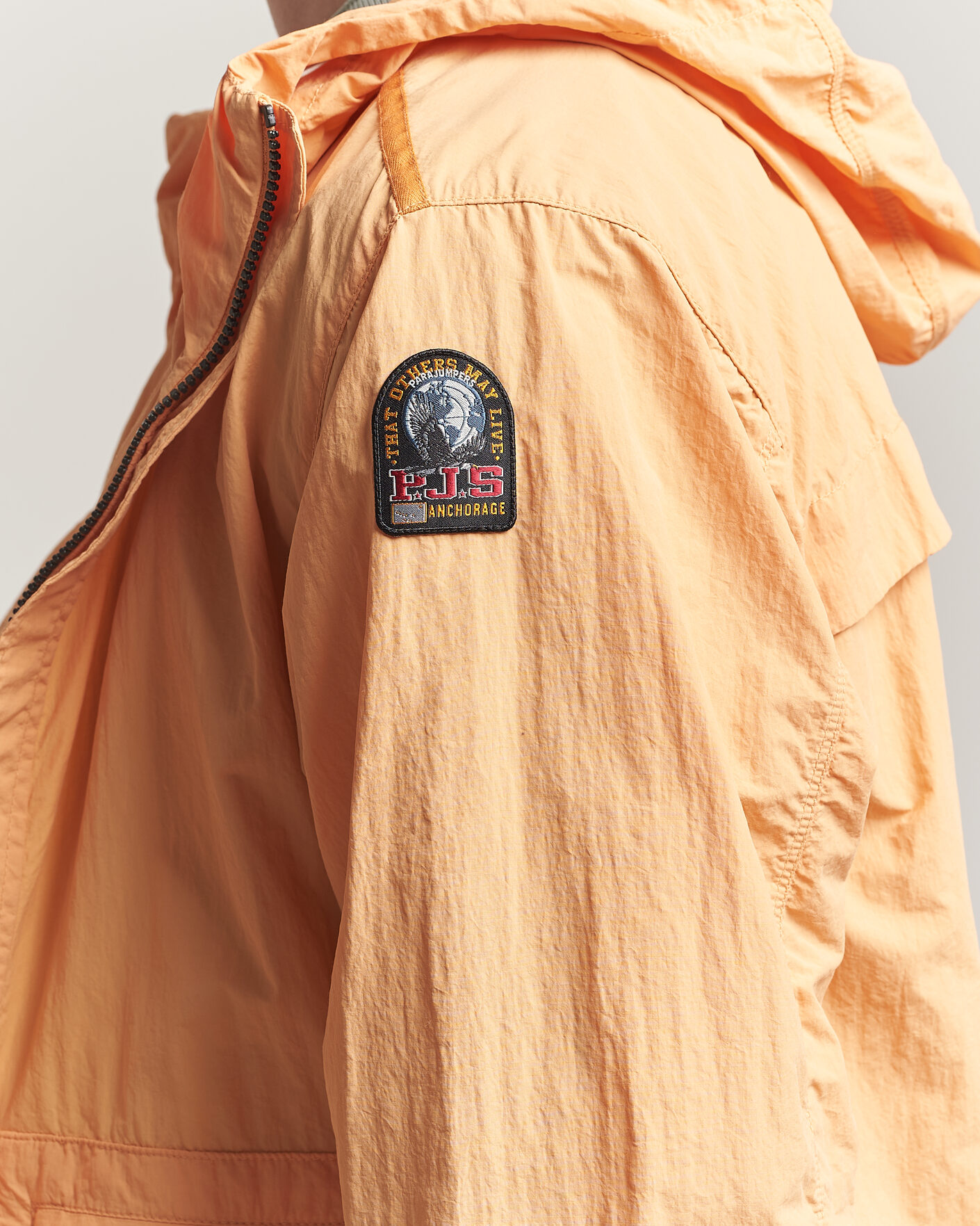 Herr | Jackor | Parajumpers | Rube Smash Peached Nylon Hooded Jacket Apricot Nectar