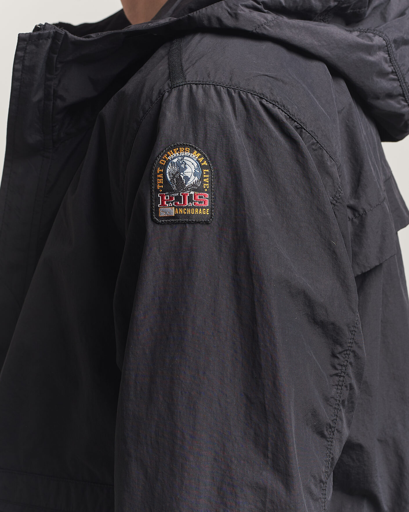 Herr | Jackor | Parajumpers | Rube Smash Peached Nylon Hooded Jacket Black