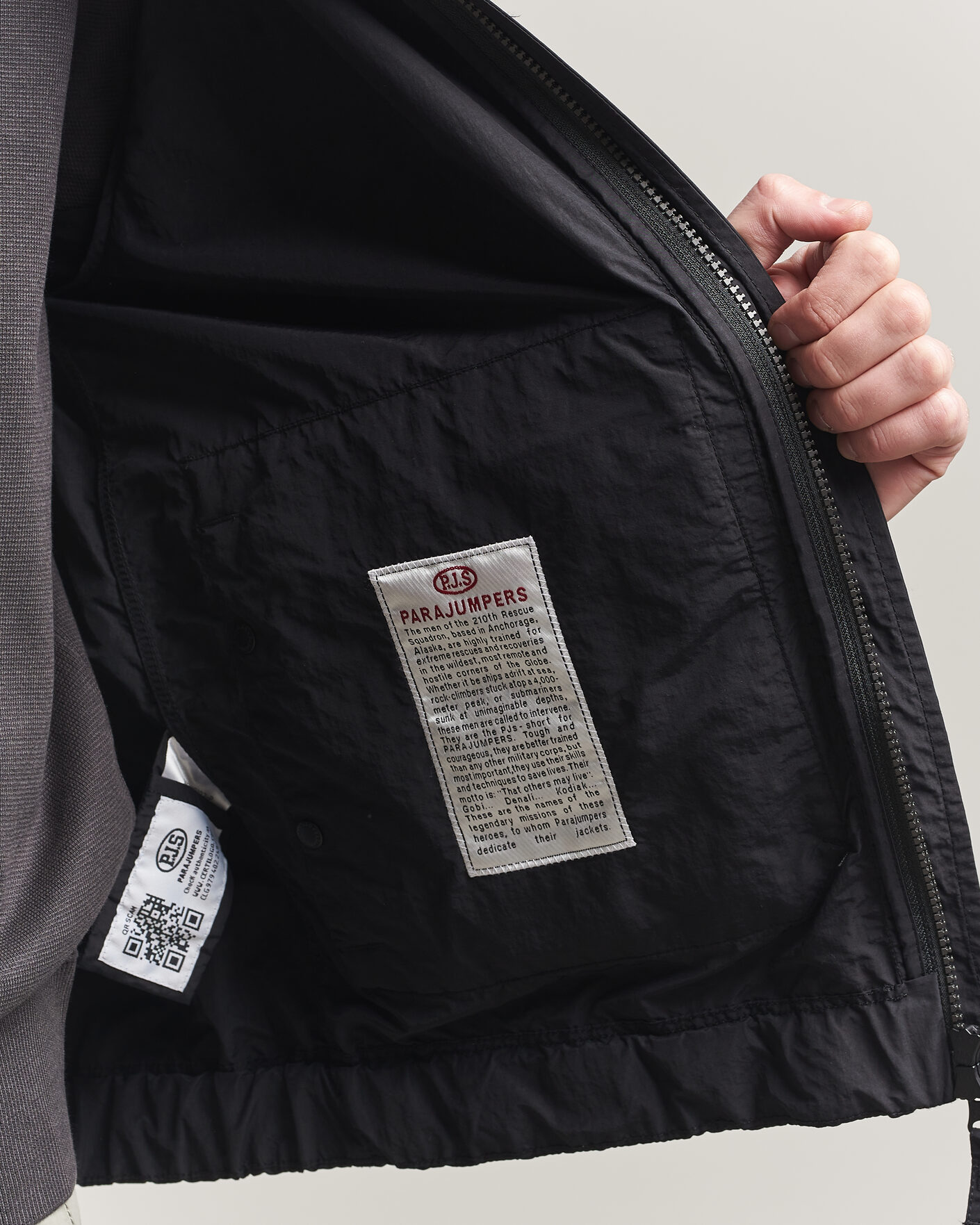 Herr | Jackor | Parajumpers | Rube Smash Peached Nylon Hooded Jacket Black