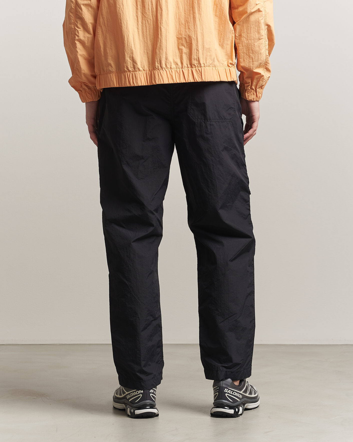 Herr | Byxor | Parajumpers | Lovel Smash Peached Nylon Pants Black