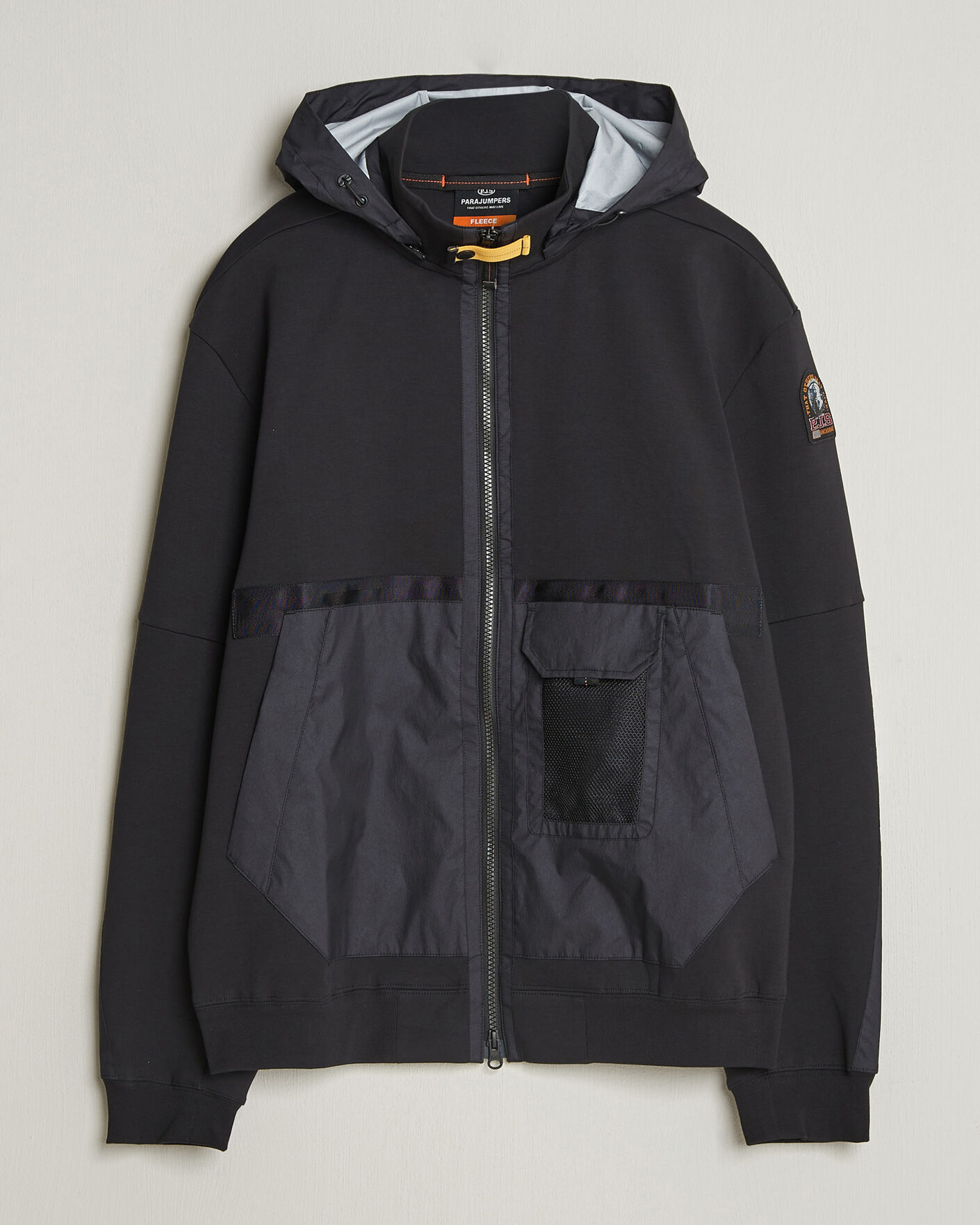 Herr | Jackor | Parajumpers | Kouga Evo Fleece Hooded Hybrid Jacket Black
