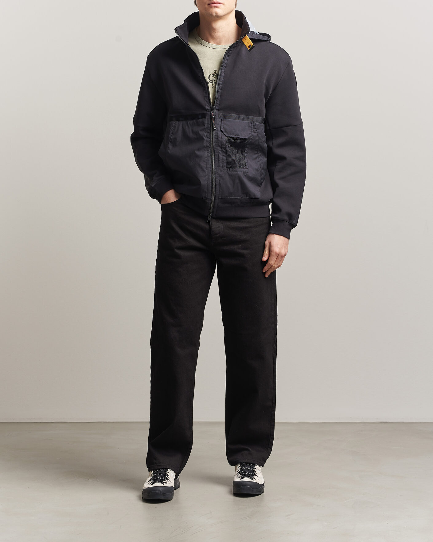 Herr | Jackor | Parajumpers | Kouga Evo Fleece Hooded Hybrid Jacket Black