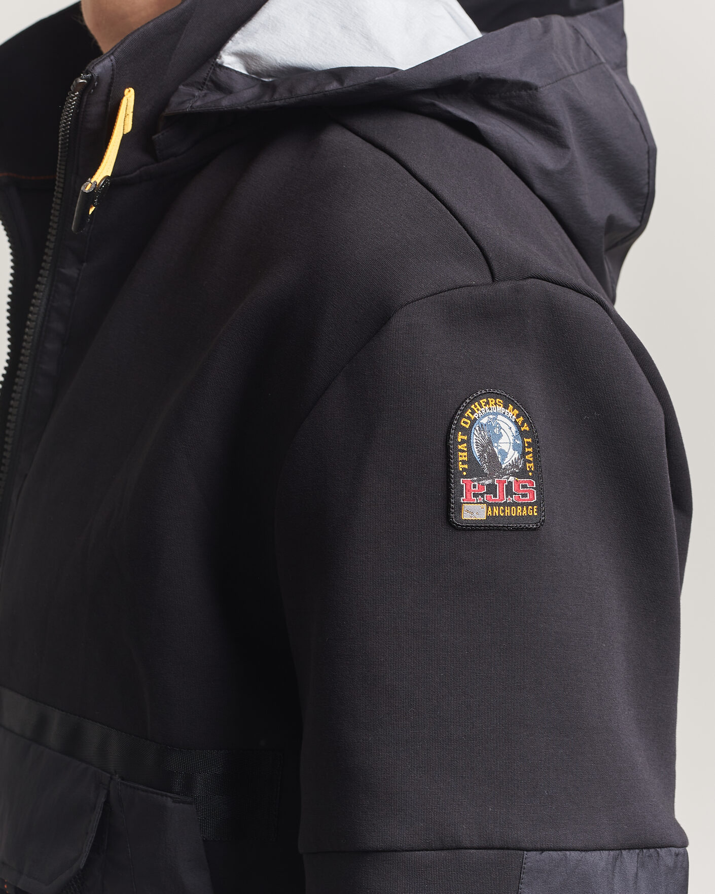 Herr | Jackor | Parajumpers | Kouga Evo Fleece Hooded Hybrid Jacket Black