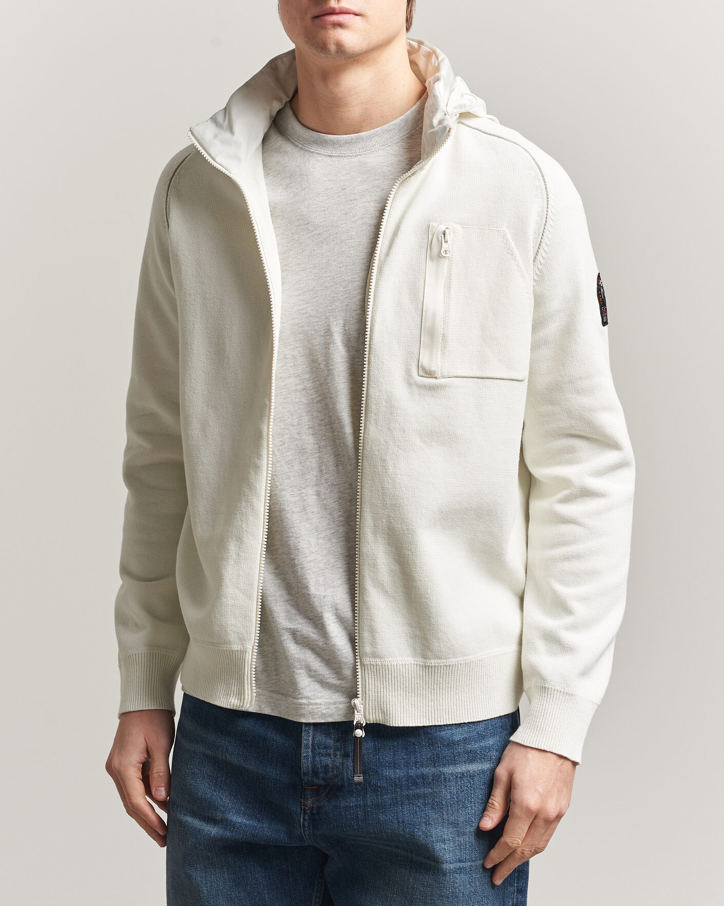 Herr | Jackor | Parajumpers | Bargany Rescue Knitted Hybrid Jacket Star White