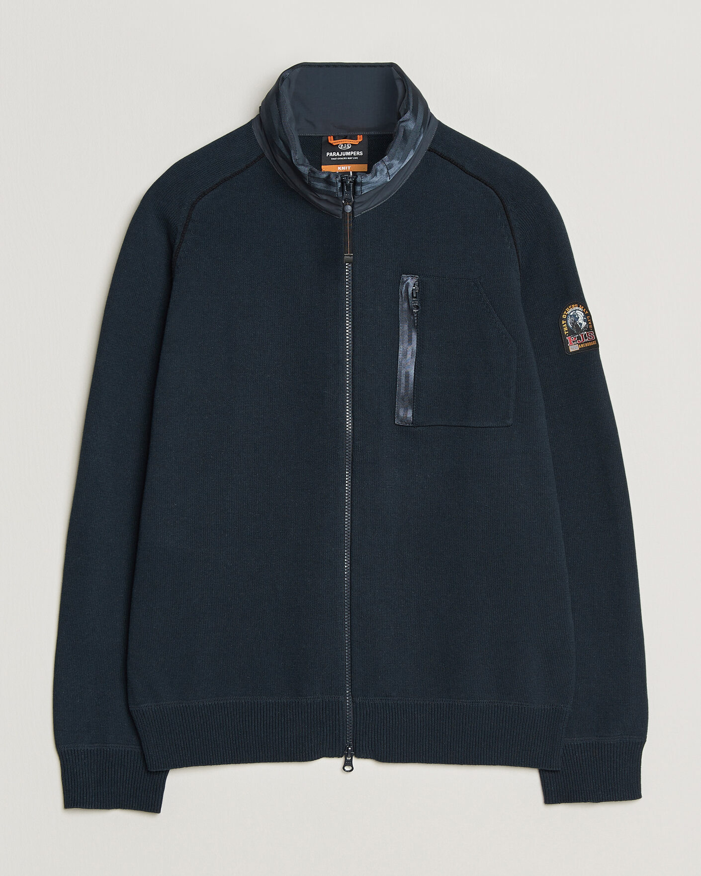 Herr | Jackor | Parajumpers | Bargany Rescue Knitted Hybrid Jacket Ink Blue