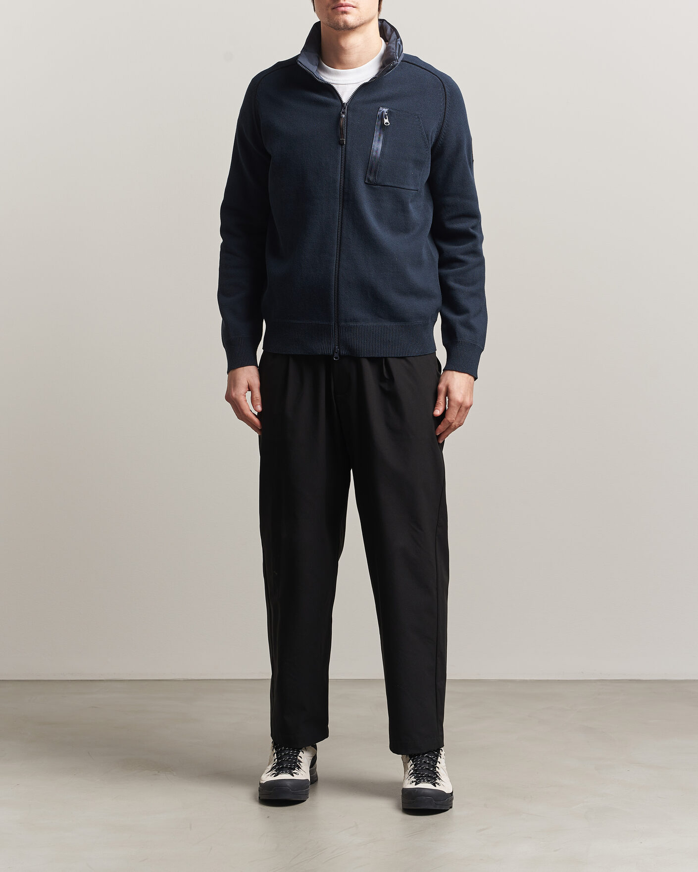 Herr | Jackor | Parajumpers | Bargany Rescue Knitted Hybrid Jacket Ink Blue