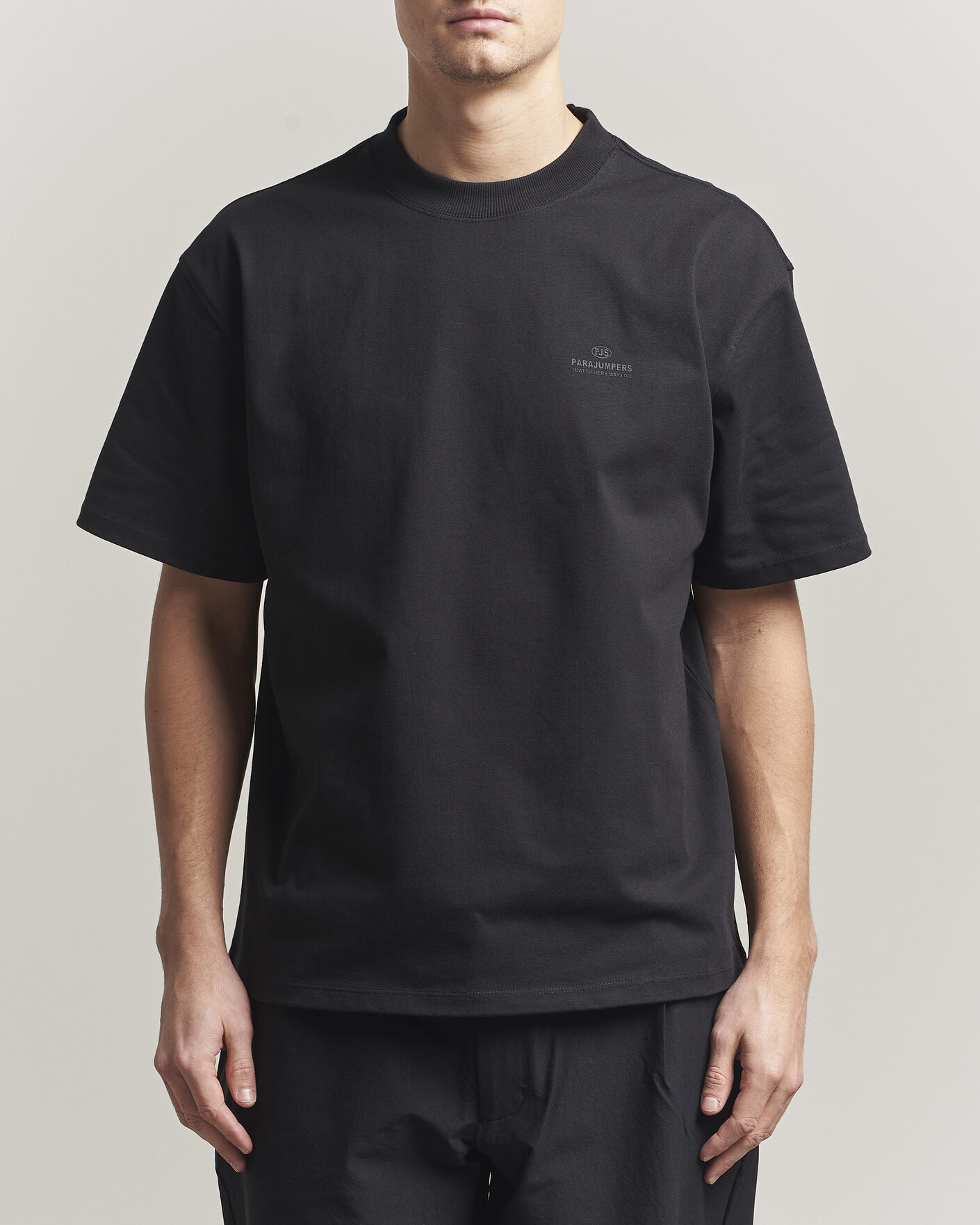 Herr | T-Shirts | Parajumpers | Reg Compact Jersey T-Shirt Black