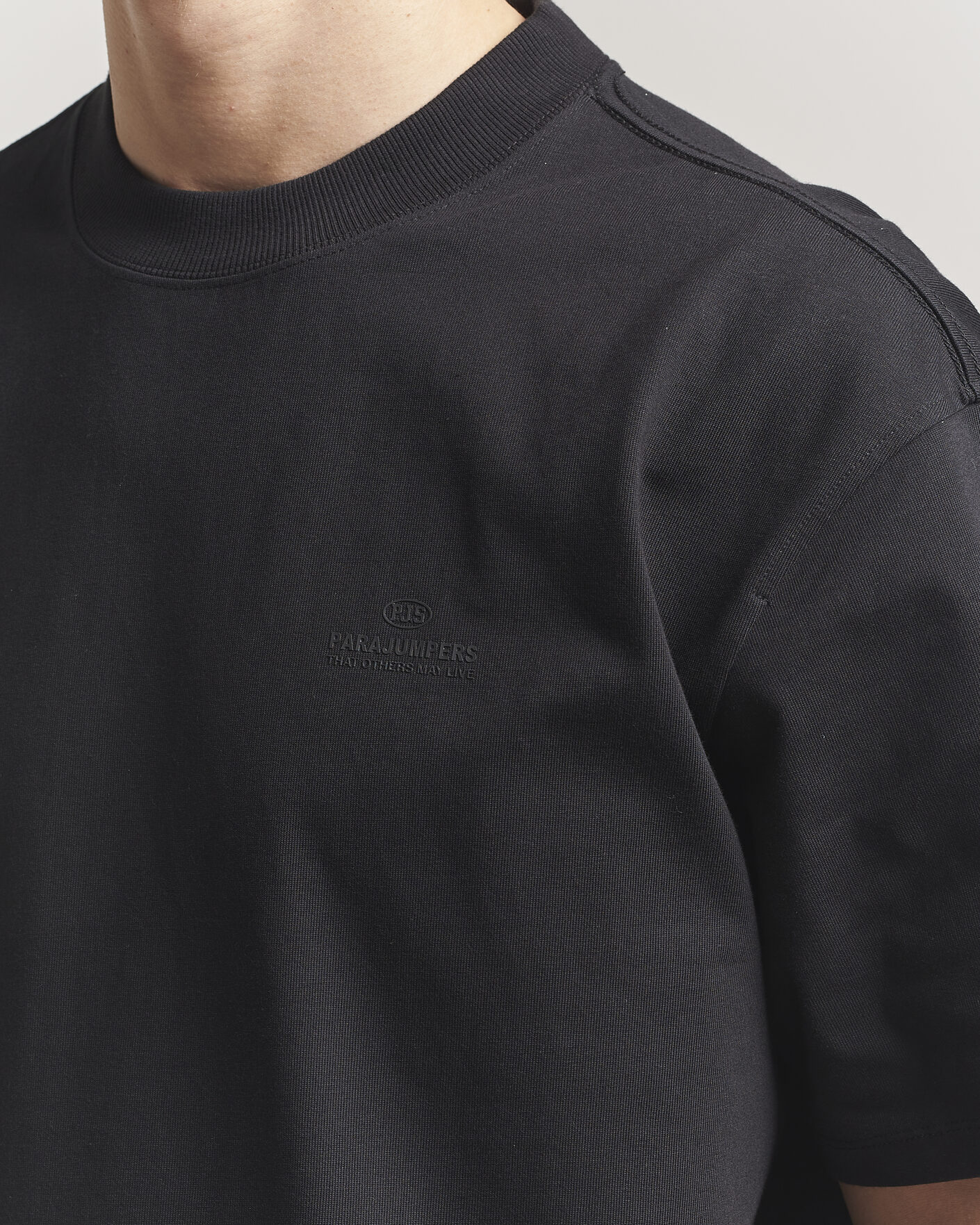 Herr | T-Shirts | Parajumpers | Reg Compact Jersey T-Shirt Black