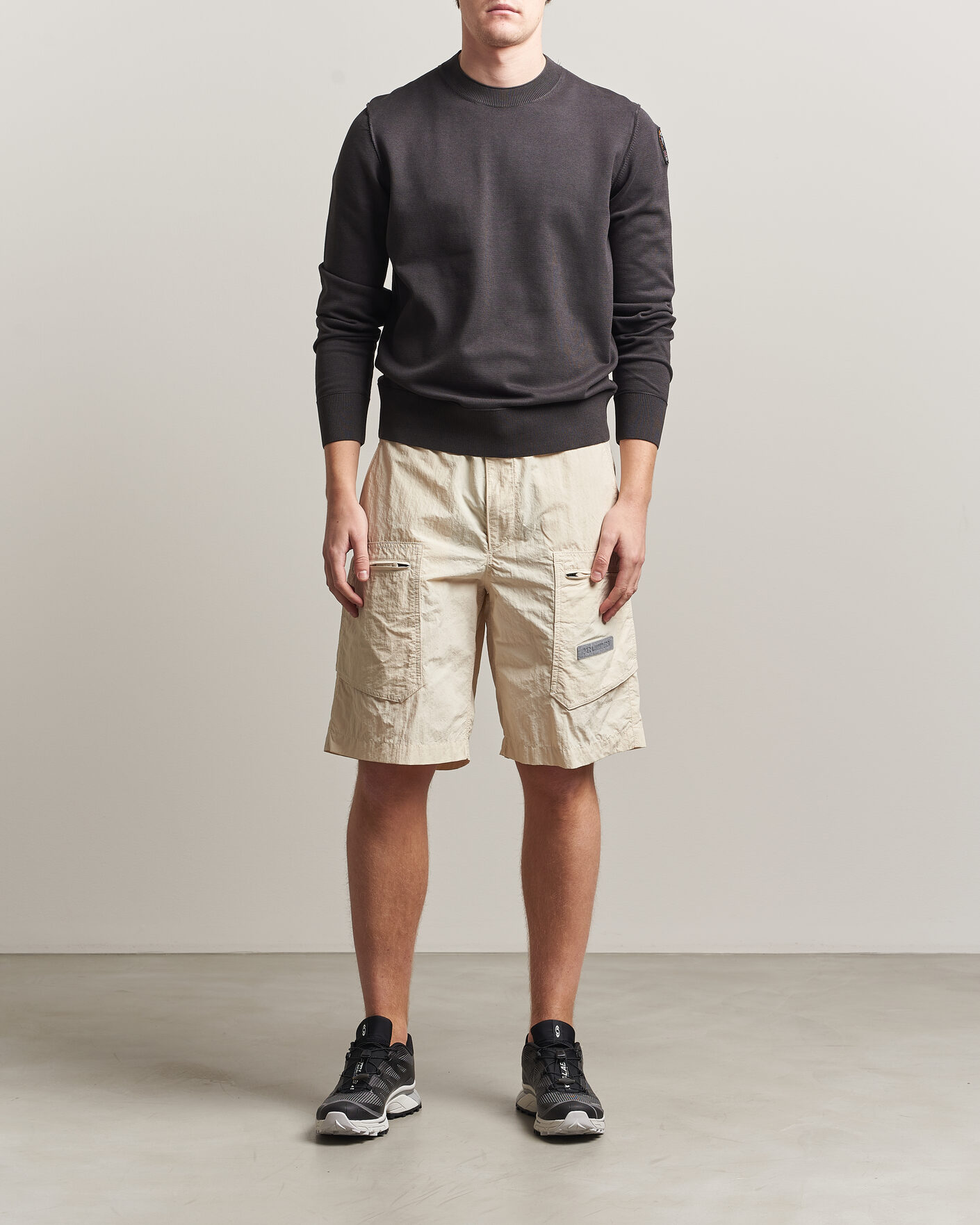 Herr | Shorts | Parajumpers | Lex Smash Peached Nylon Shorts Bone