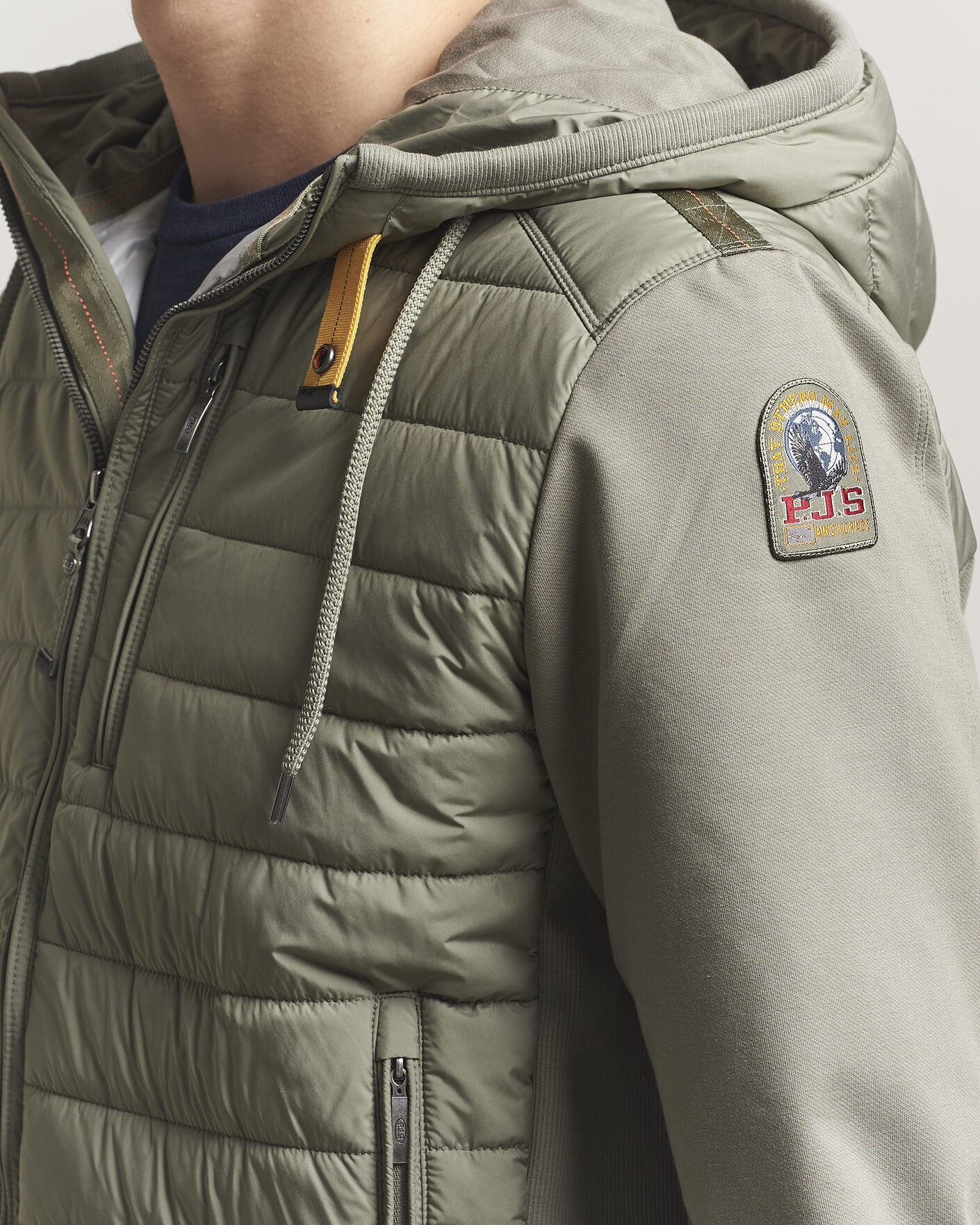 Herr | Jackor | Parajumpers | Ivor Hybrid Hooded Jacket Ashen Sage