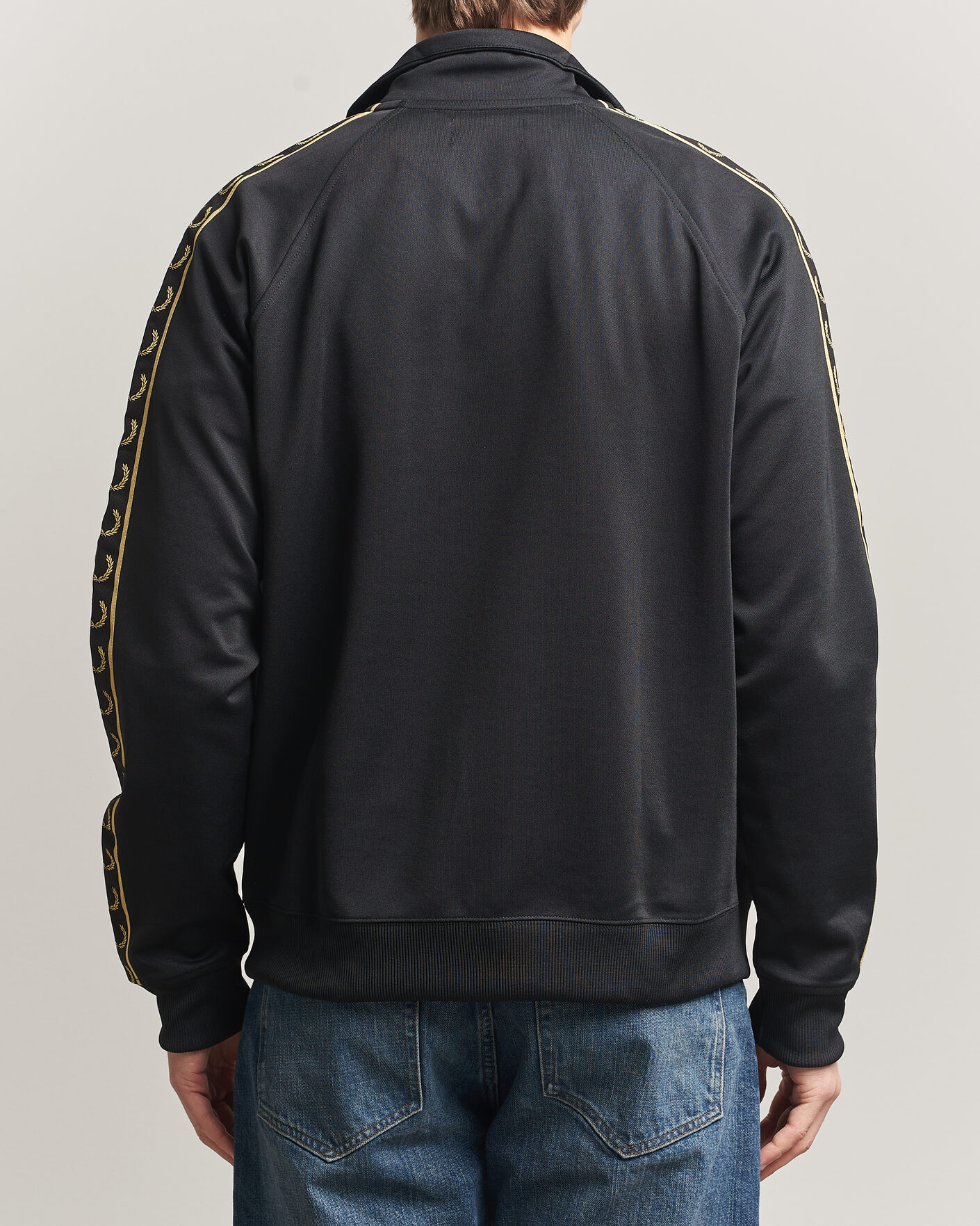 Herr | Tröjor | Fred Perry | Taped Track Jacket Black