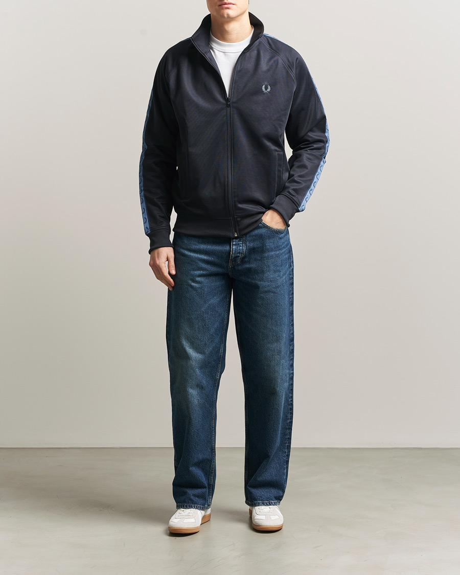 Herr | Tröjor | Fred Perry | Taped Track Jacket Navy