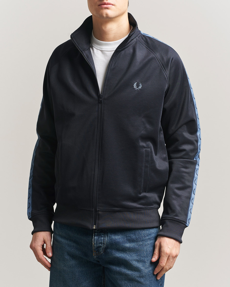 Herr | Tröjor | Fred Perry | Taped Track Jacket Navy
