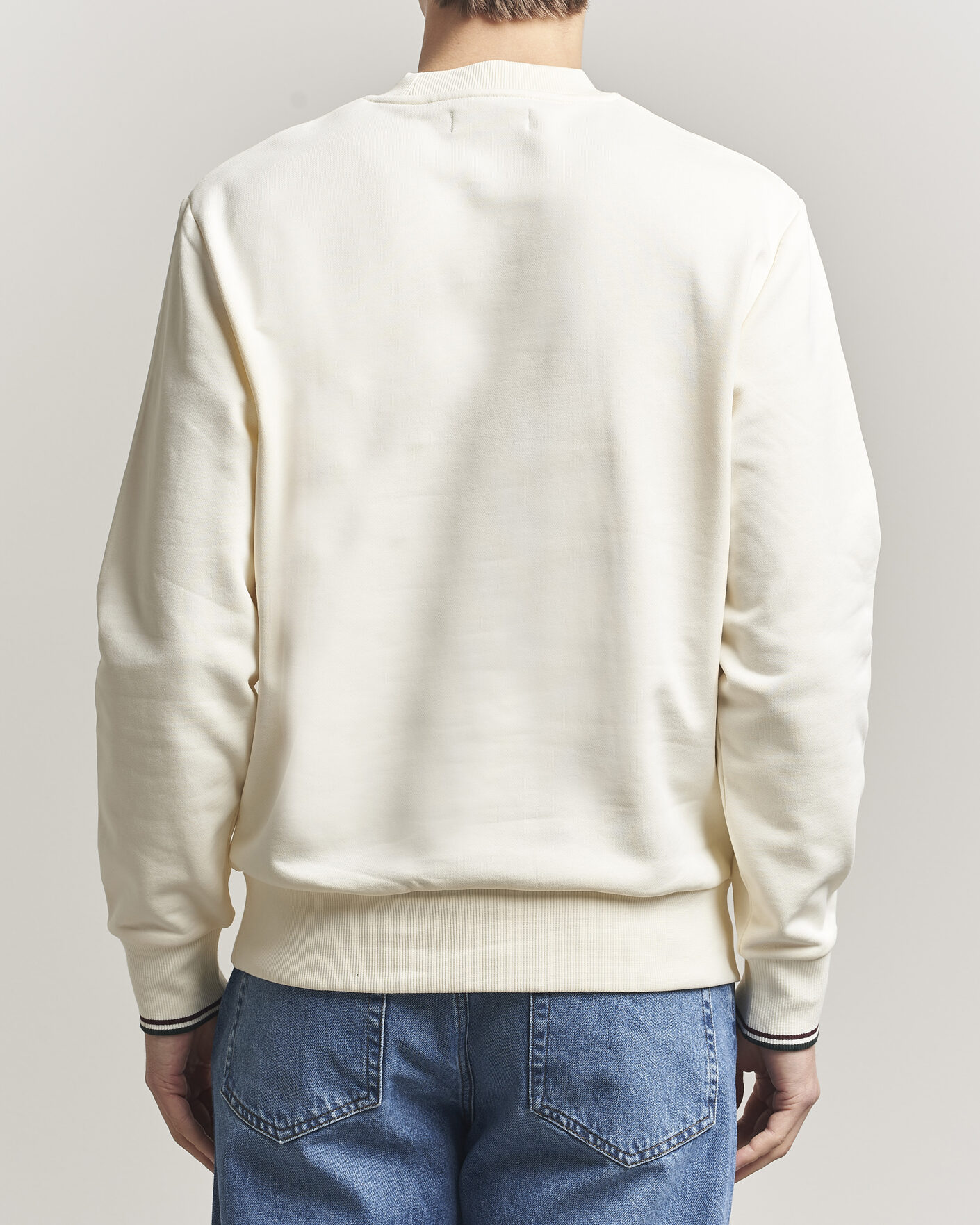 Herr | Tröjor | Fred Perry | Crew Neck Sweatshirt Ecru