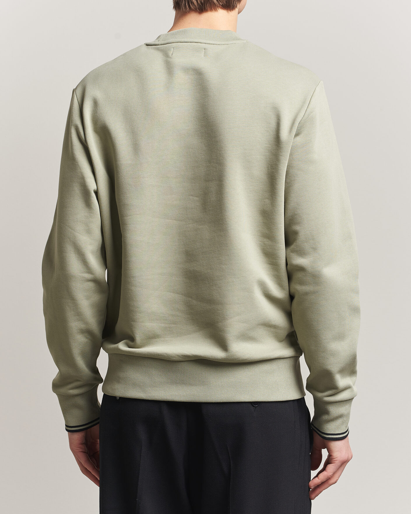 Herr | Tröjor | Fred Perry | Crew Neck Sweatshirt Seagrass Green