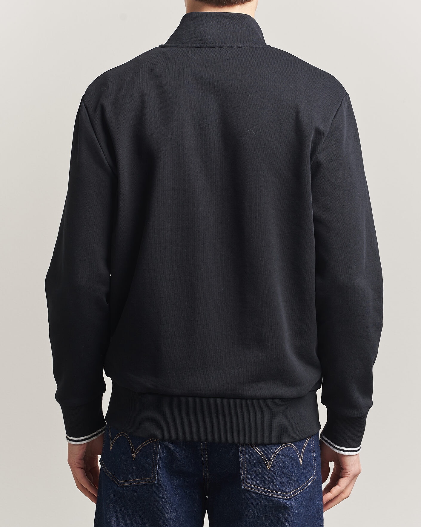 Herr | Tröjor | Fred Perry | Full Zip Sweatshirt Black