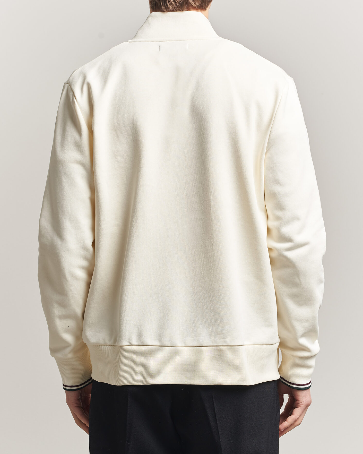 Herr | Tröjor | Fred Perry | Full Zip Sweatshirt Ecru