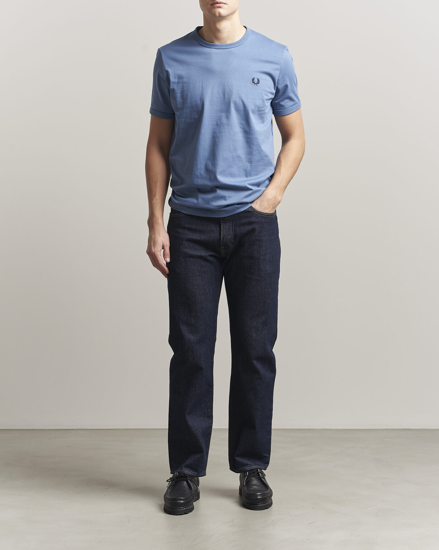 Herr | T-Shirts | Fred Perry | Ringer T-Shirt Ace Blue