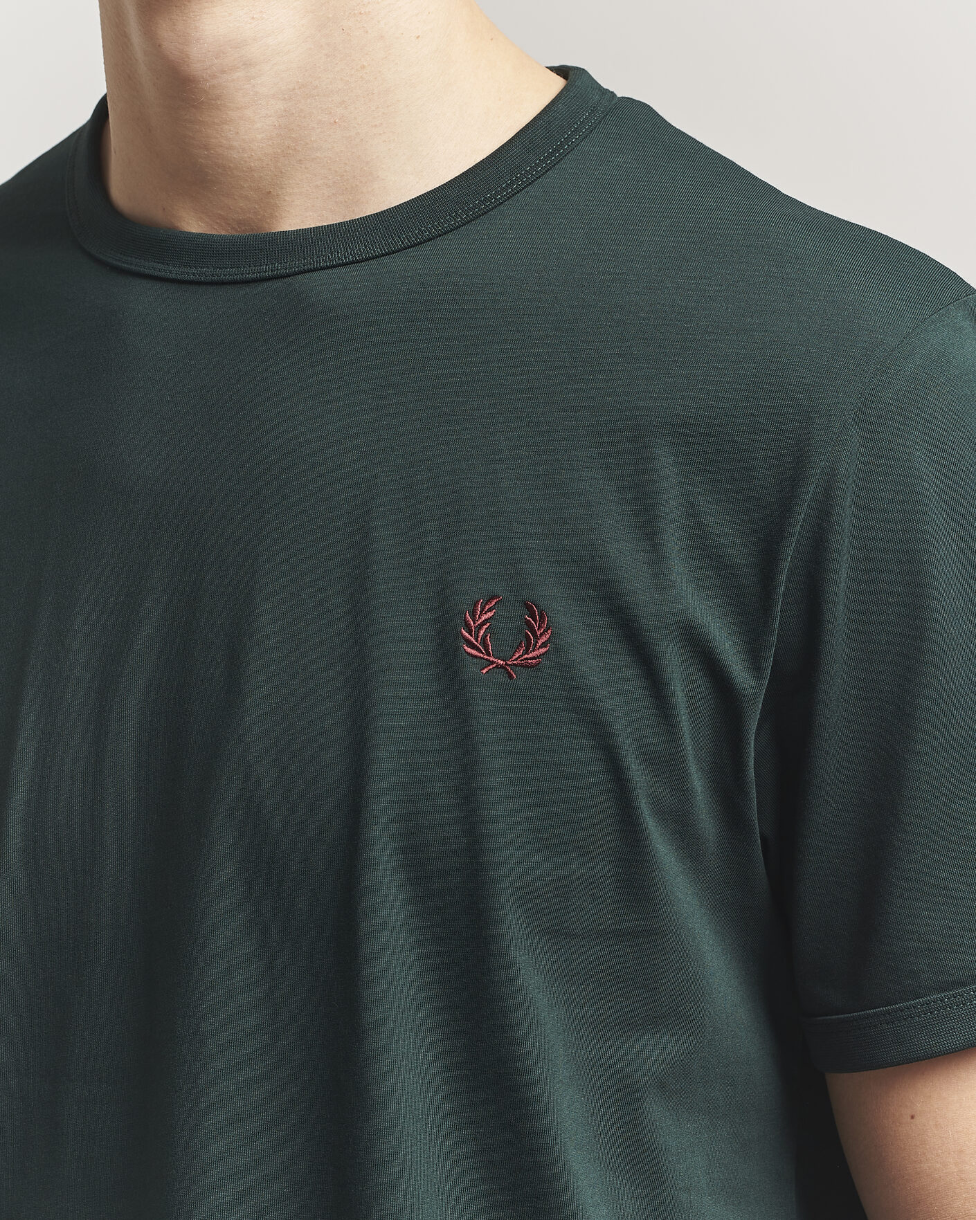 Herr | T-Shirts | Fred Perry | Ringer T-Shirt Grassroots Green
