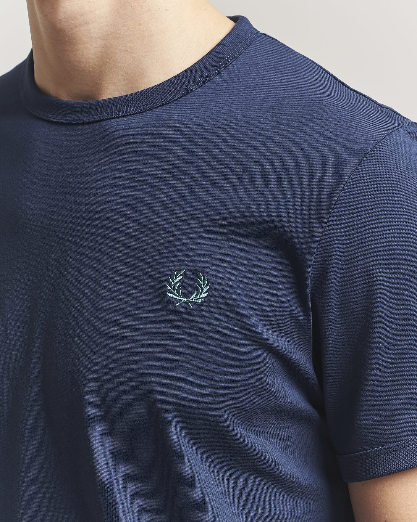 Herr | T-Shirts | Fred Perry | Ringer T-Shirt Tennis Blue